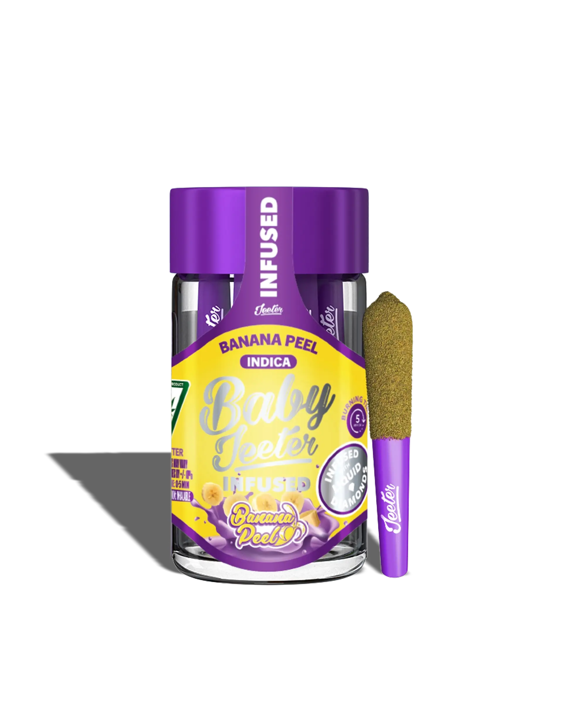Baby Jeeter Banana Peel Infused Preroll 5-pack