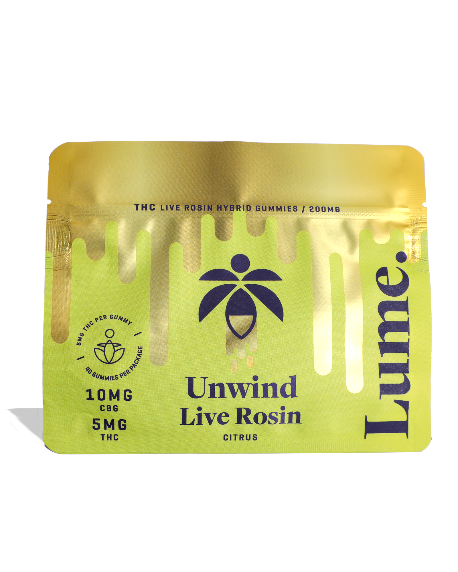 Live Rosin Unwind - Citrus Gummies 40x5mg, 1 of 1