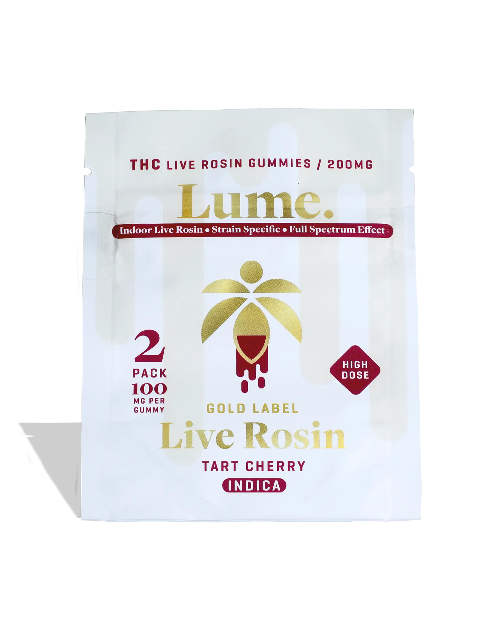 Tart Cherry High Dose Live Rosin Gummies 2x100mg