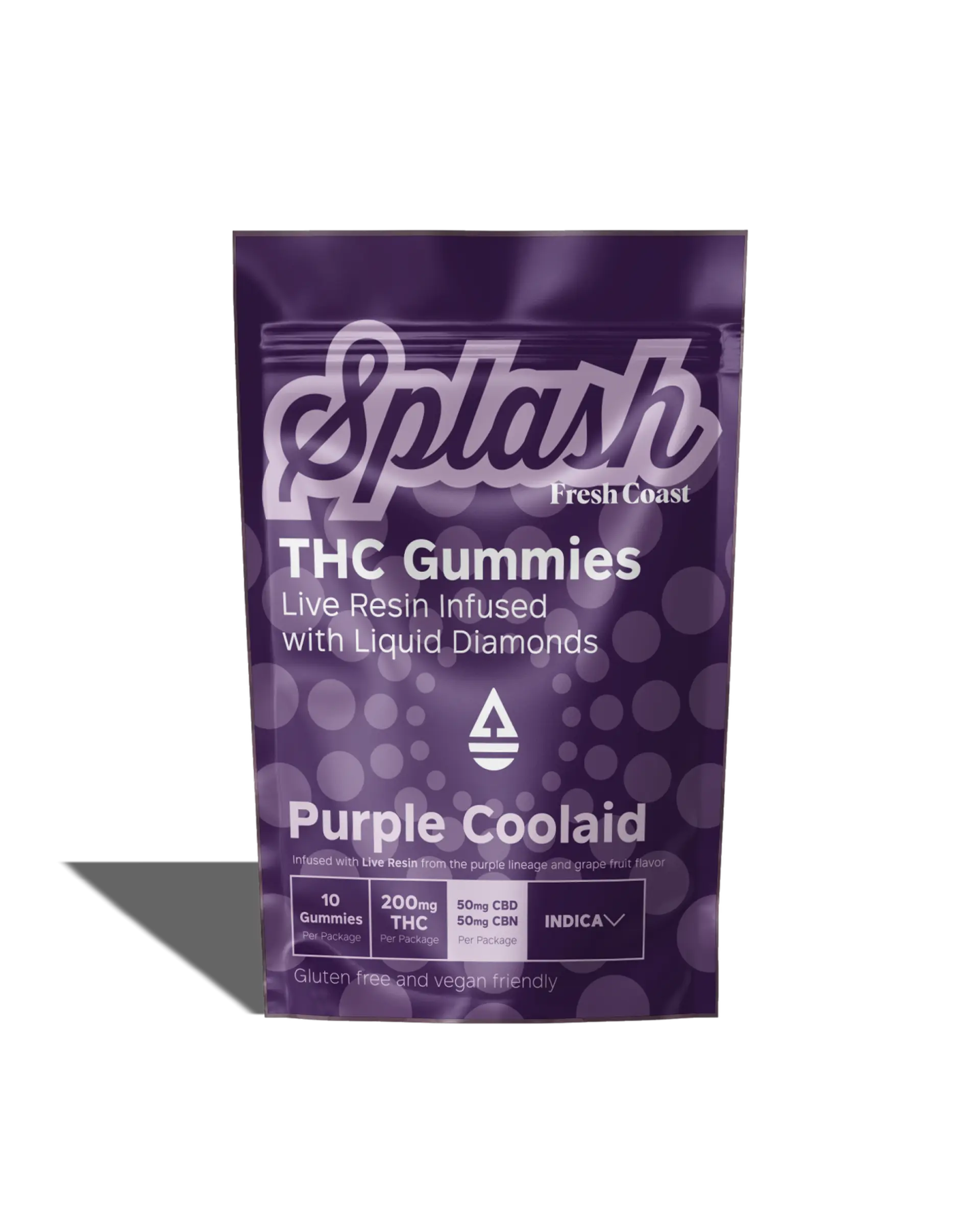 Grape Purple Coolaid Live Resin Infused Gummies 10x20mg