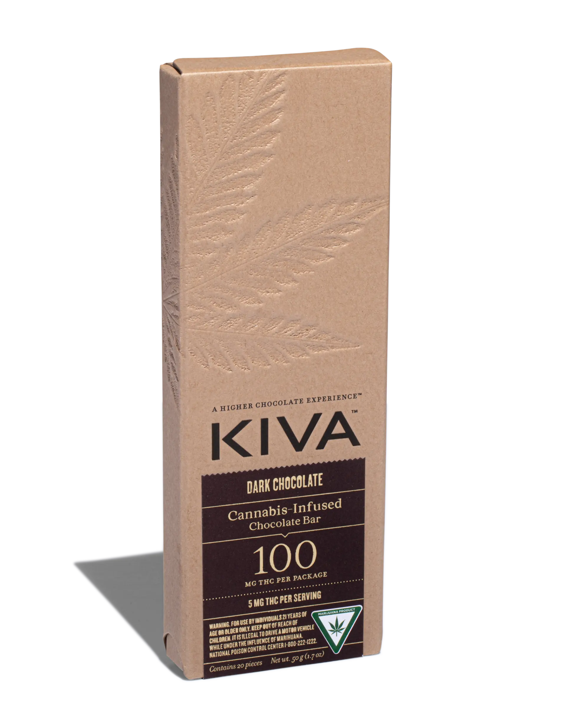 Dark Chocolate Bar 100mg
