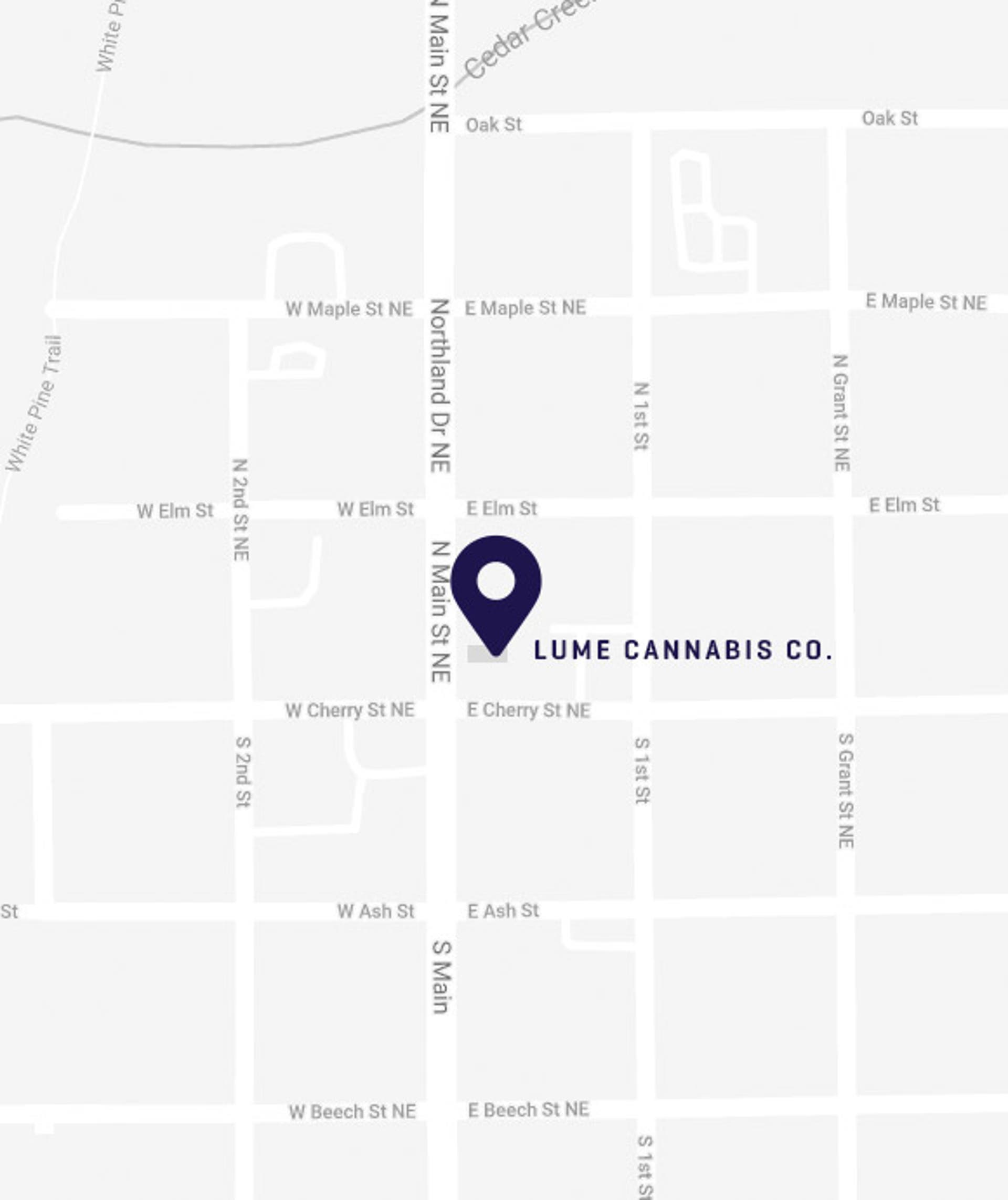 Location of Lume Cannabis Dispensary in Cedar Springs MI