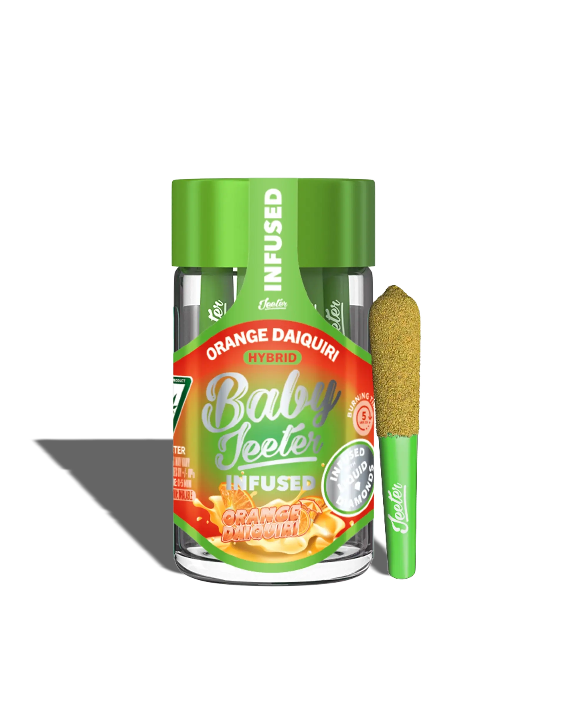 Baby Jeeter Orange Daiquiri Infused Preroll 5-pack