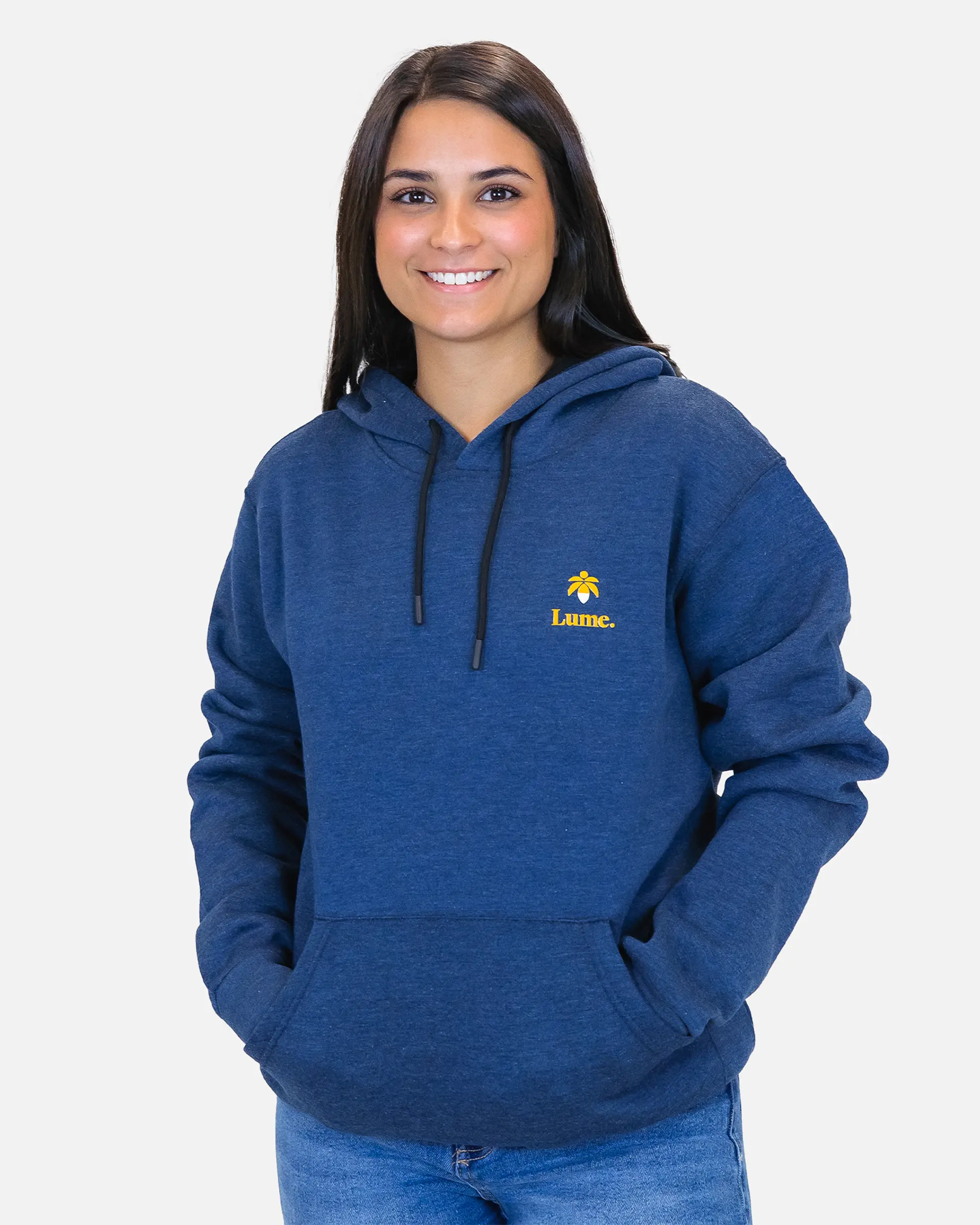 Lume Fleece Pullover Hoodie - Indigo (S)