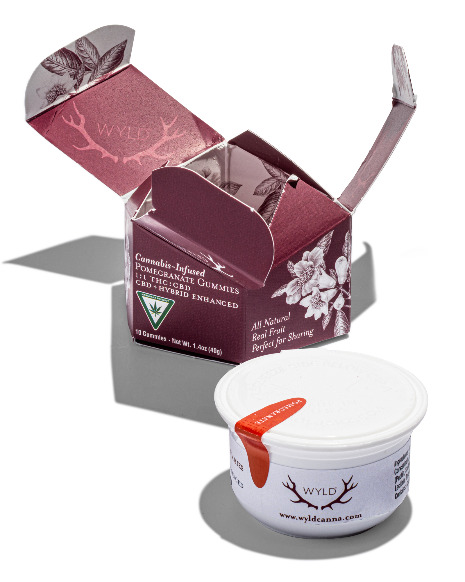 Pomegranate 1:1 Thc:cbd Gummies 10x10mg, 3 of 4