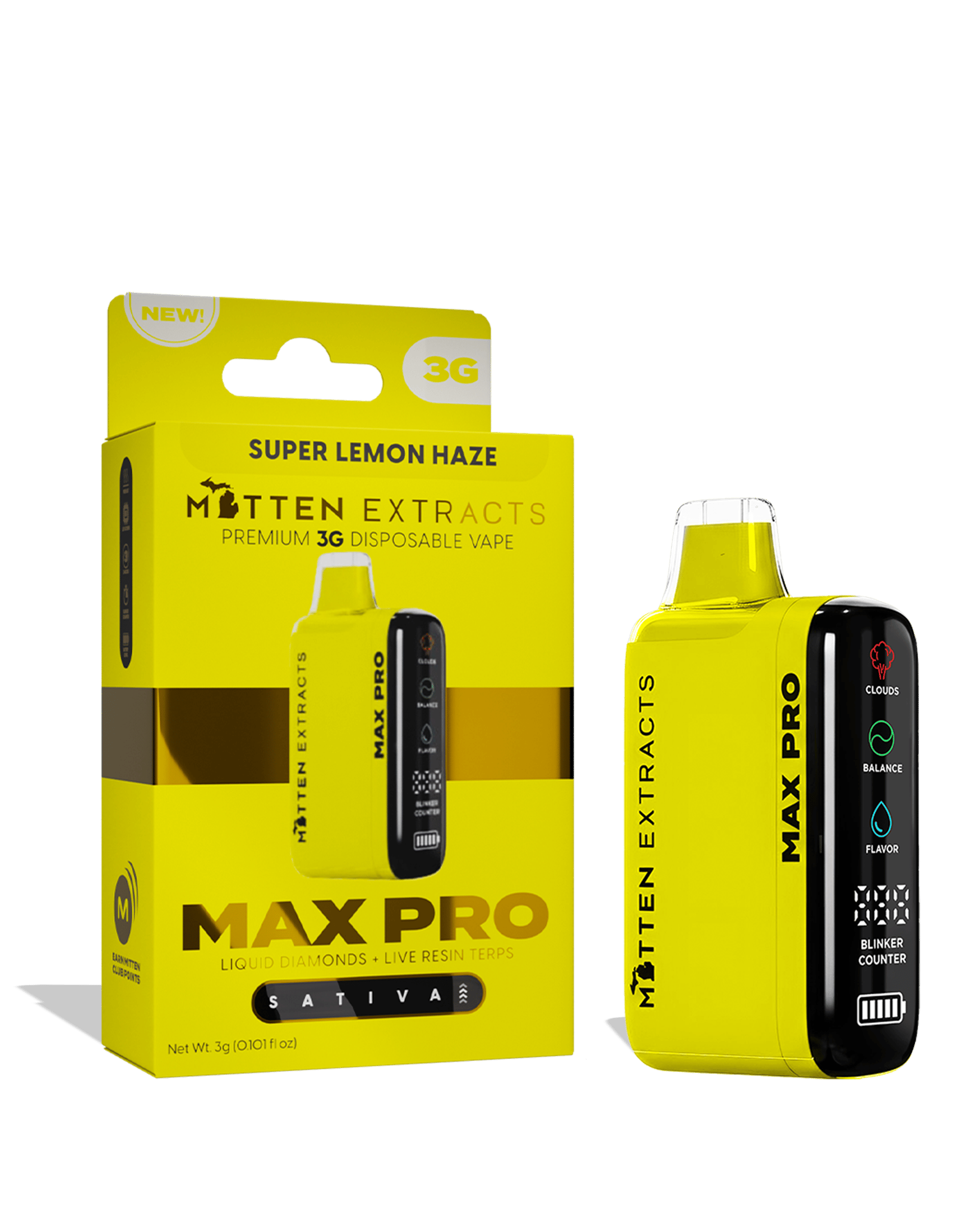 Super Lemon Haze Max Pro Disposable Cart 3g