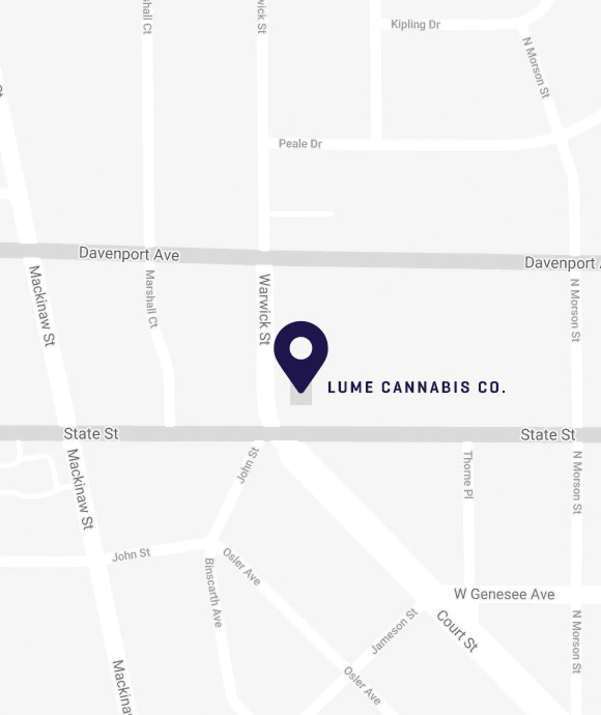 Location of Lume Cannabis Dispensary in Saginaw, MI