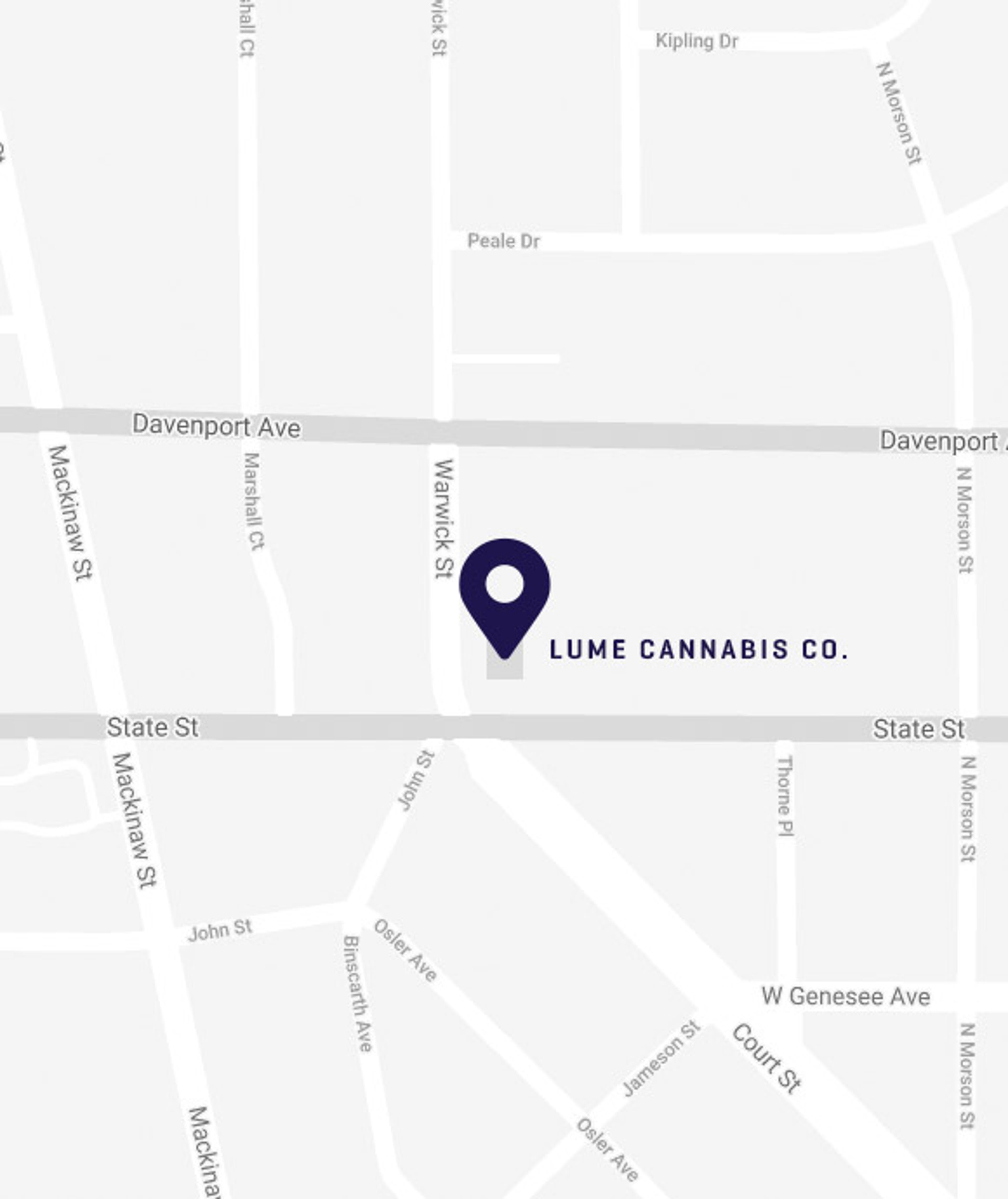 Location of Lume Cannabis Dispensary in Saginaw, MI