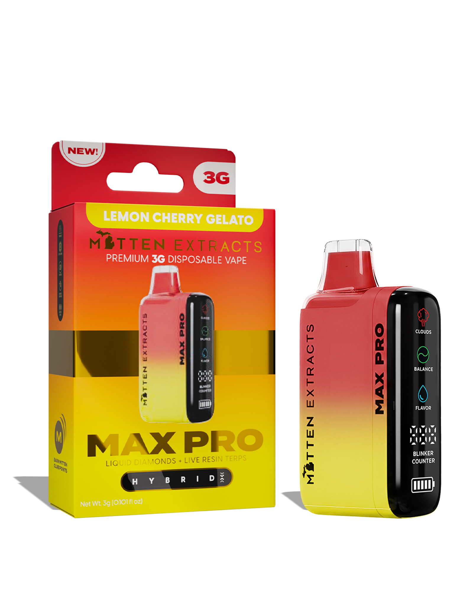 Lemon Cherry Gelato Max Pro Disposable Cart 3g, 1 of 1