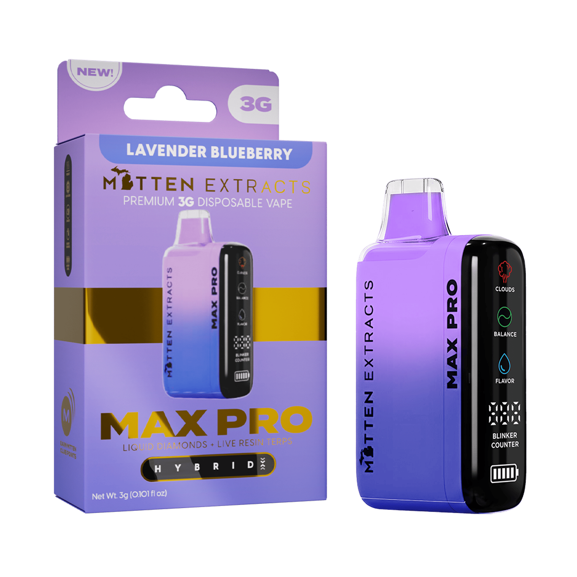 Lavender Blueberry Max Pro Disposable Cart 3g