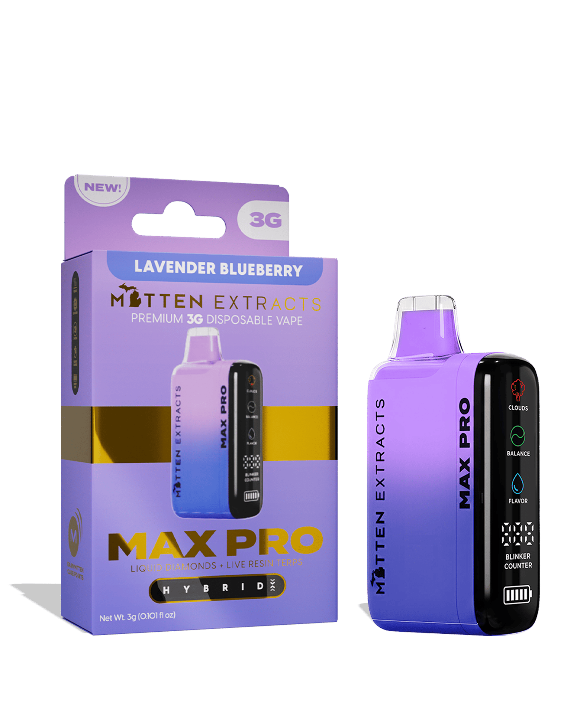 Lavender Blueberry Max Pro Disposable Cart 3g