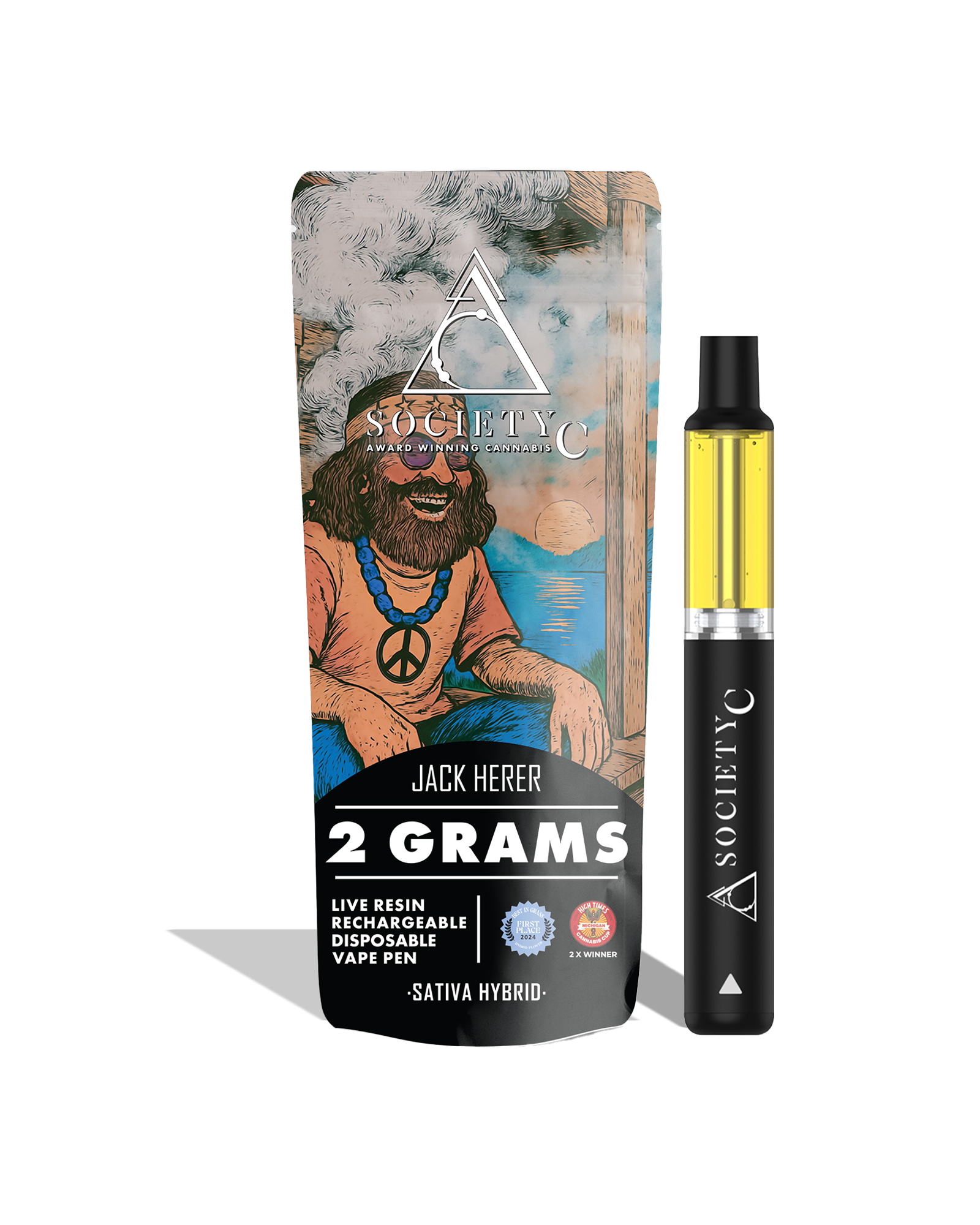Jack Herer Live Resin Disposable Cart 2g, 1 of 1