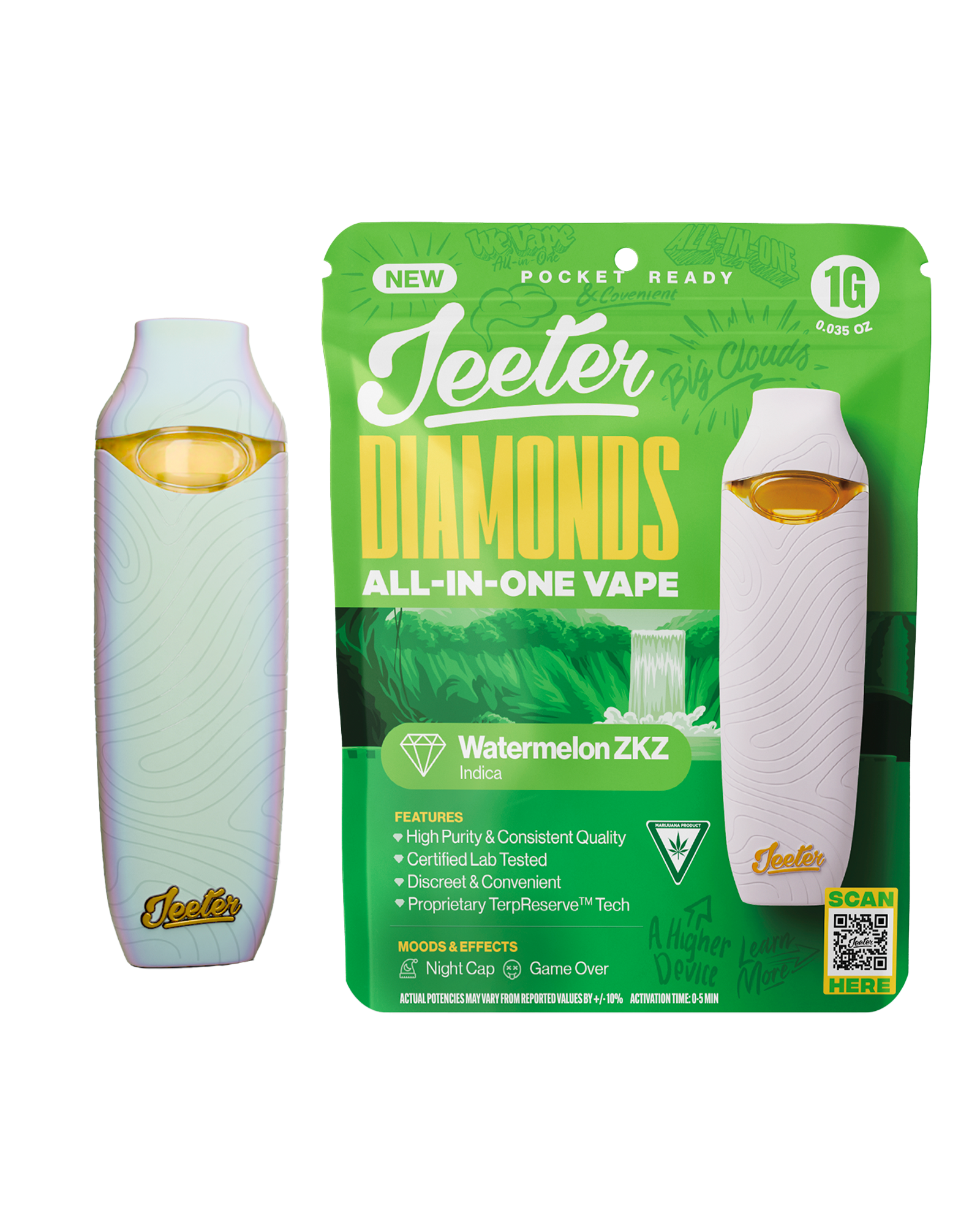 Watermelon ZKZ Disposable Cart 1g, 1 of 1