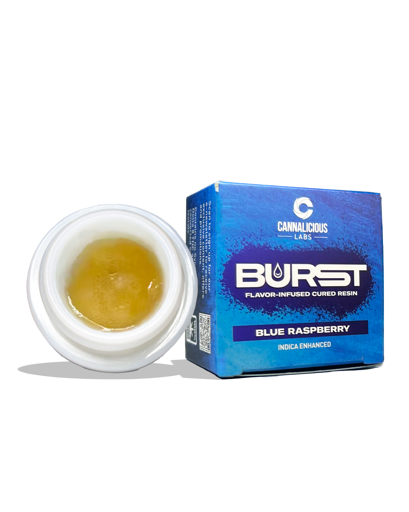 Blue Raspberry Burst Cured Resin 2g, 1 of 1