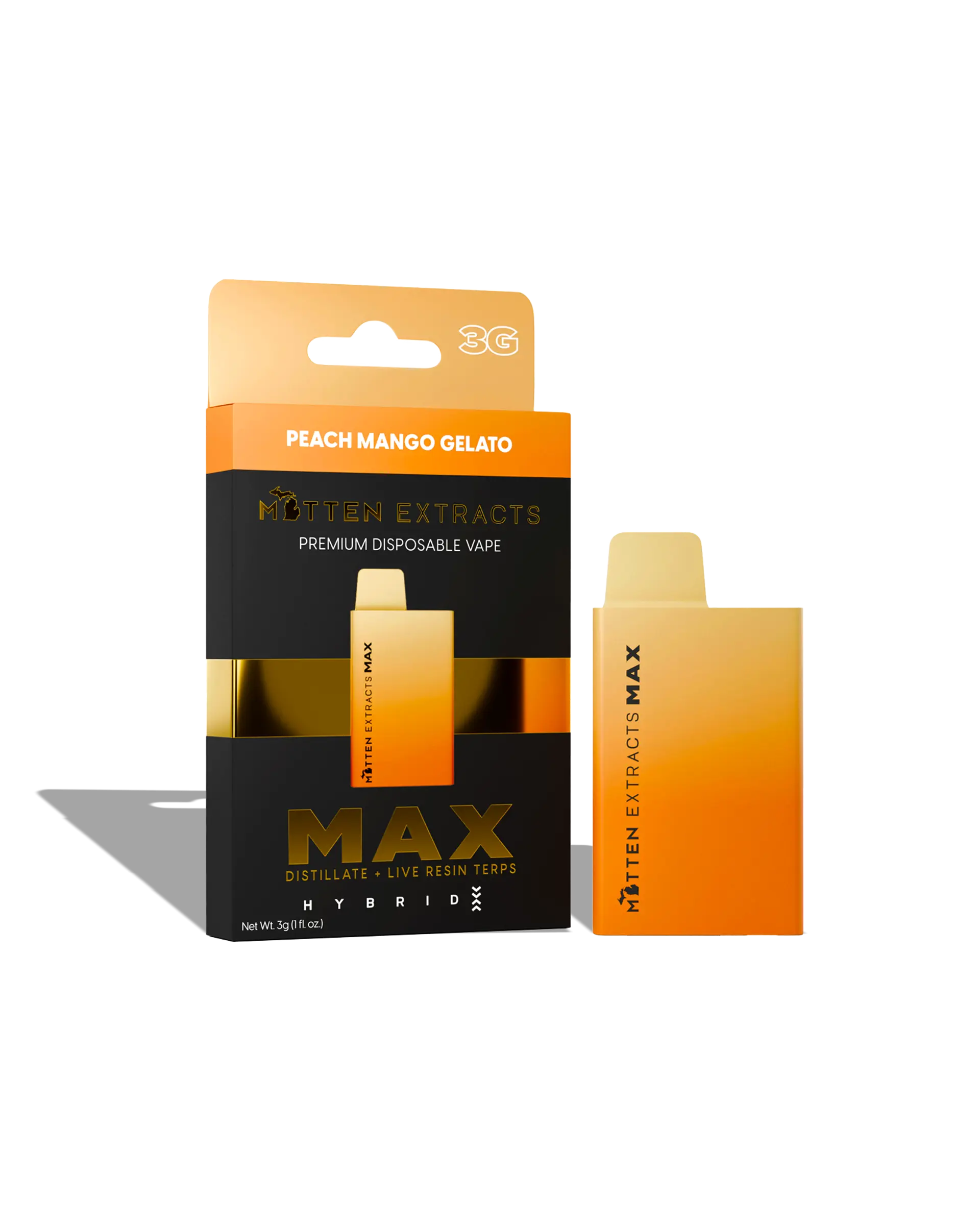 Peach Mango Gelato Max Disposable Cart 3g