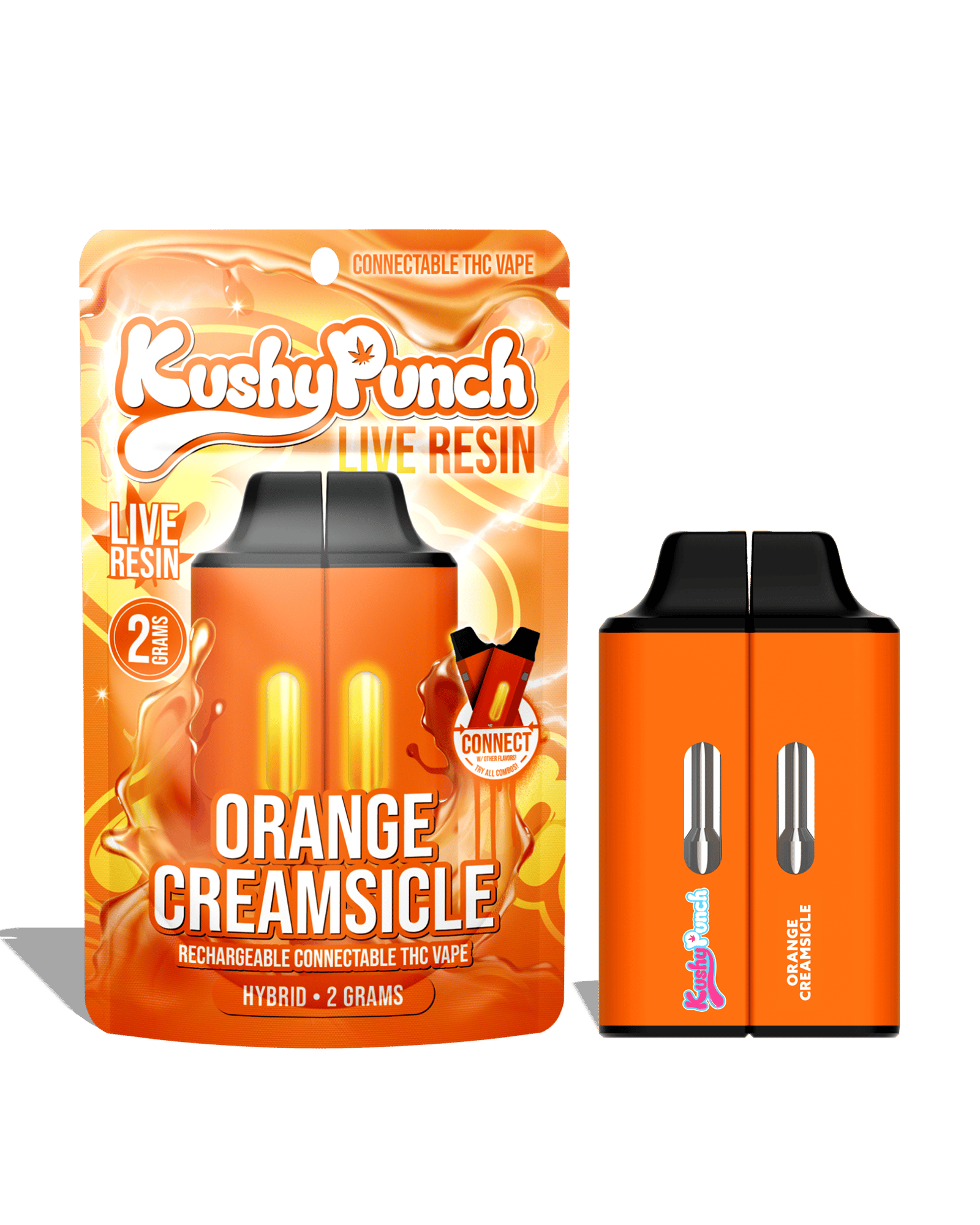 Orange Creamsicle Click Live Resin Disposable Cart 2g