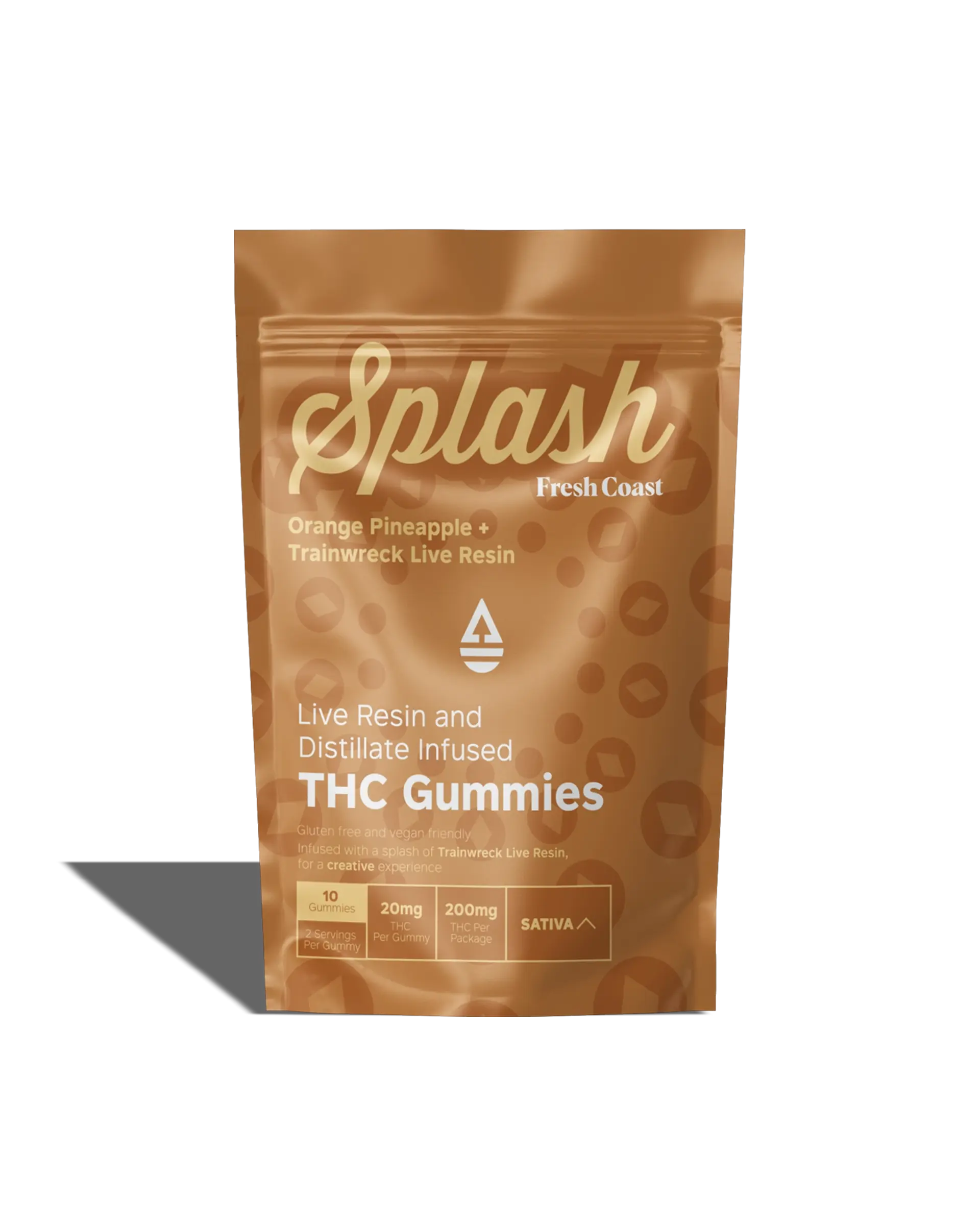 Orange Pineapple + Trainwreck Live Resin Infused Gummies 10x20mg