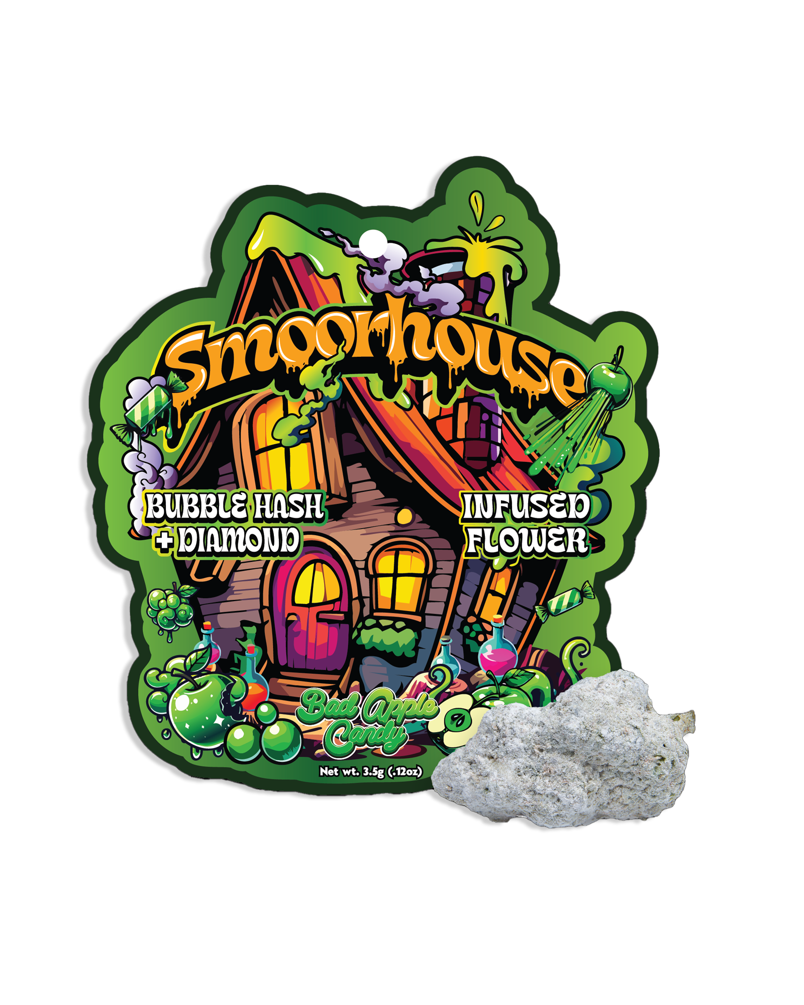 Bad Apple Candy Bubble Hash Infused Flower 3.5g, 1 of 1