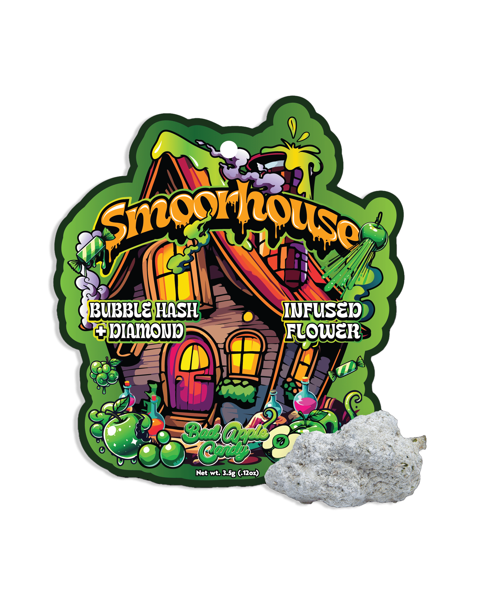 Bad Apple Candy Bubble Hash Infused Flower 3.5g