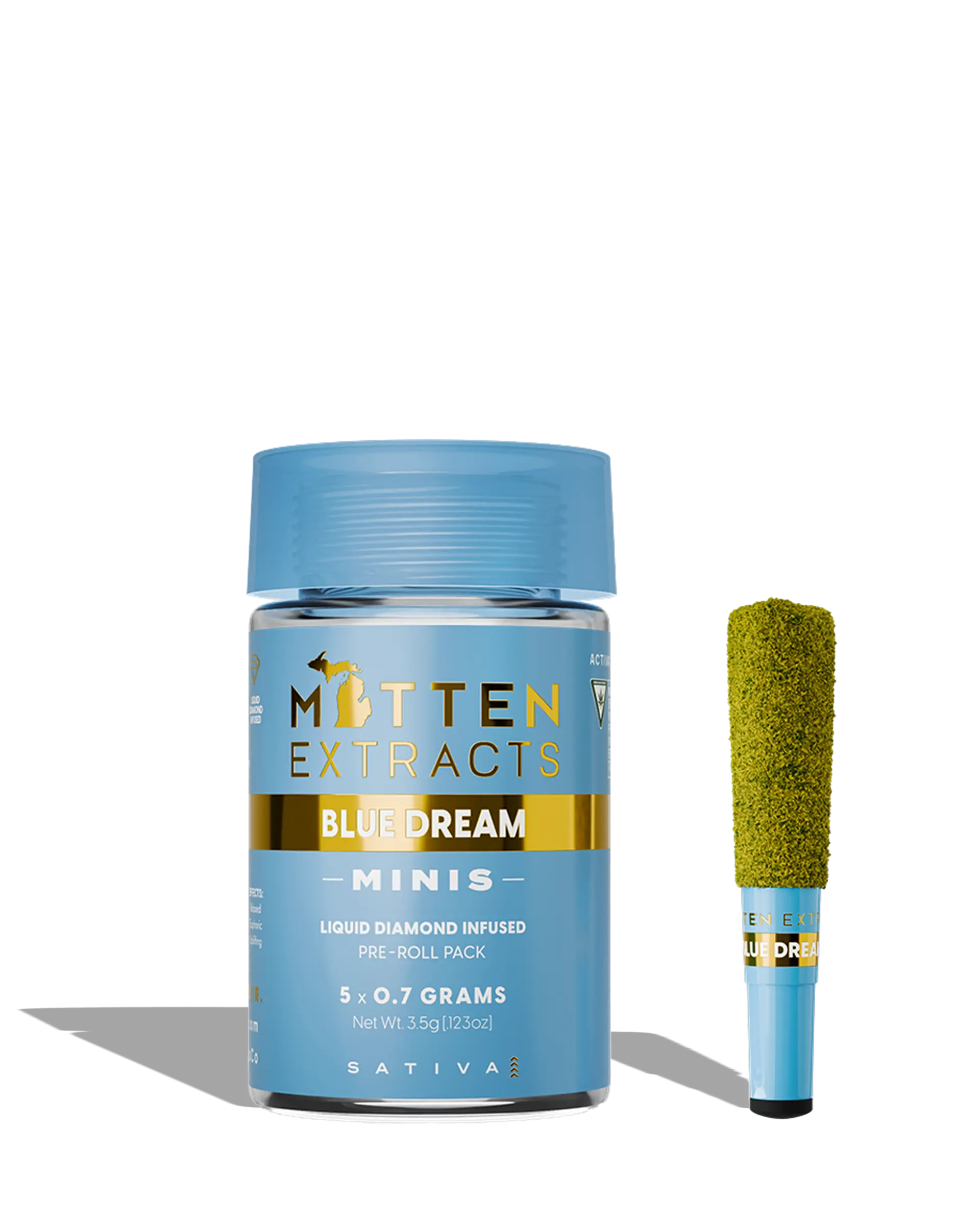 Blue Dream Infused Preroll 5-pack