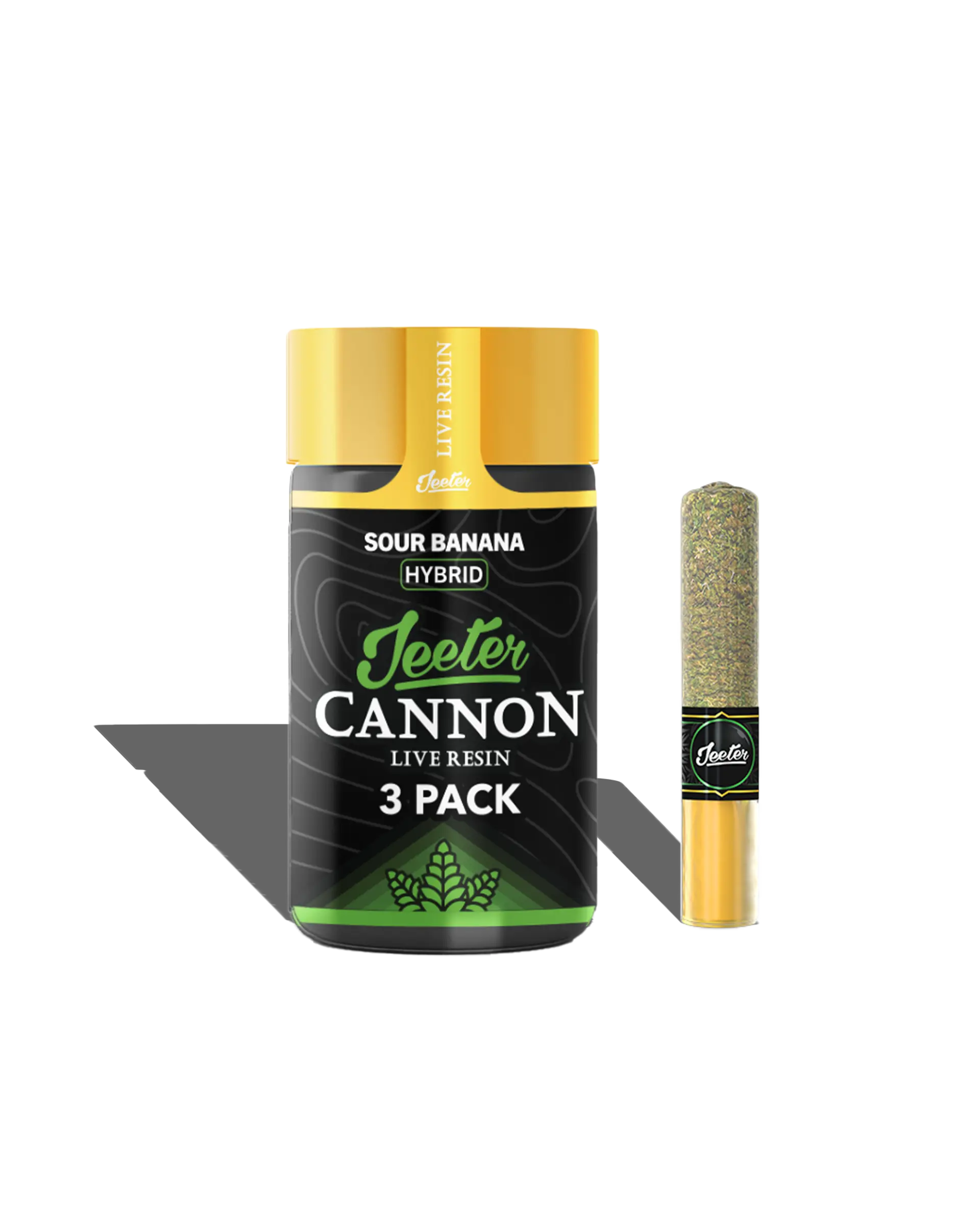 Sour Banana Cannon Live Resin Infused Preroll 3-pack