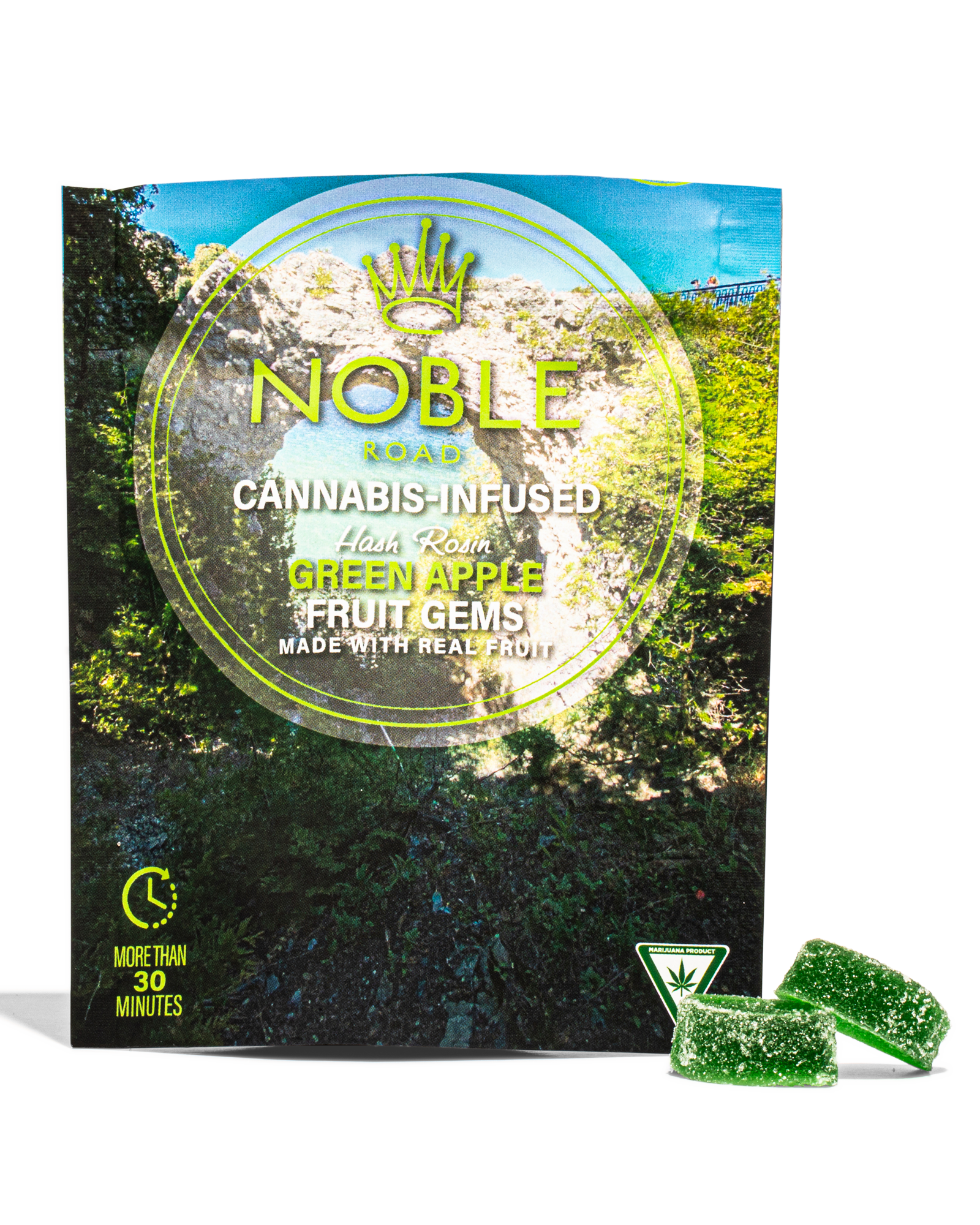 Green Apple Ginger Fruit Gems 10x10mg, 2 of 3