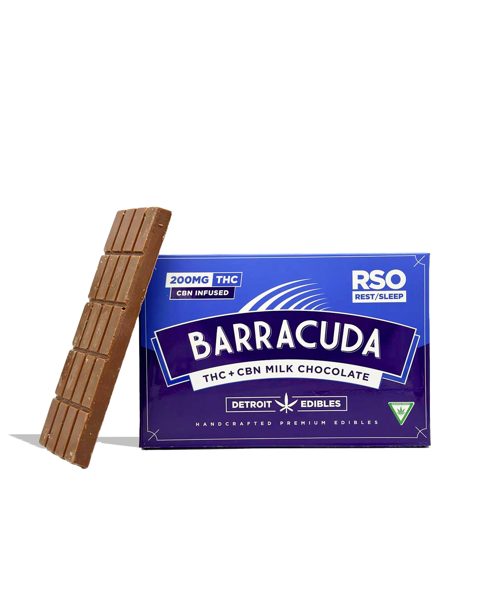 RSO Rest Milk Chocolate Barracuda Bar 200mg, 1 of 1