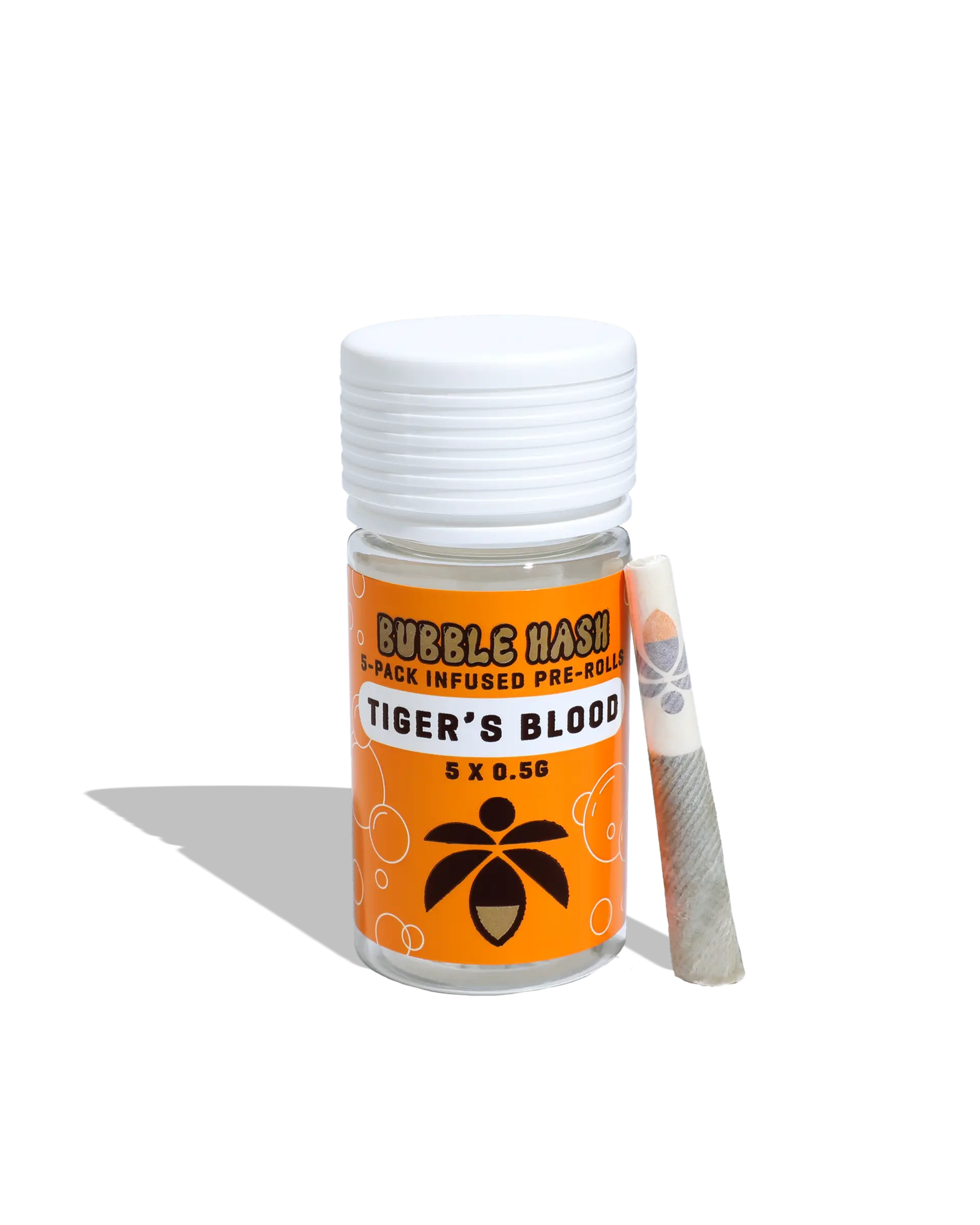 Tigers Blood Bubble Hash Infused Preroll 5-pack