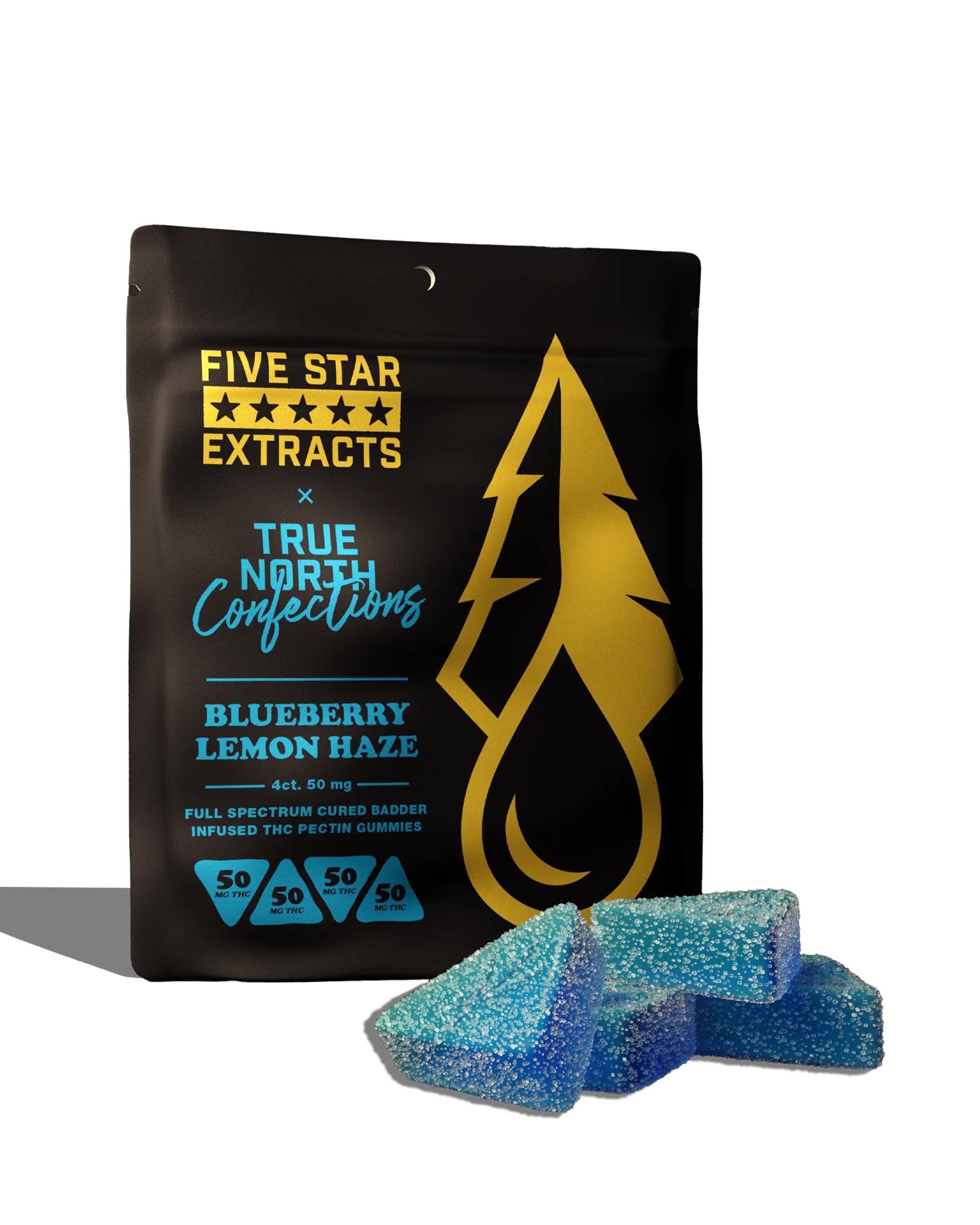 Blueberry Lemon Haze Cured Resin Gummies 4x50mg