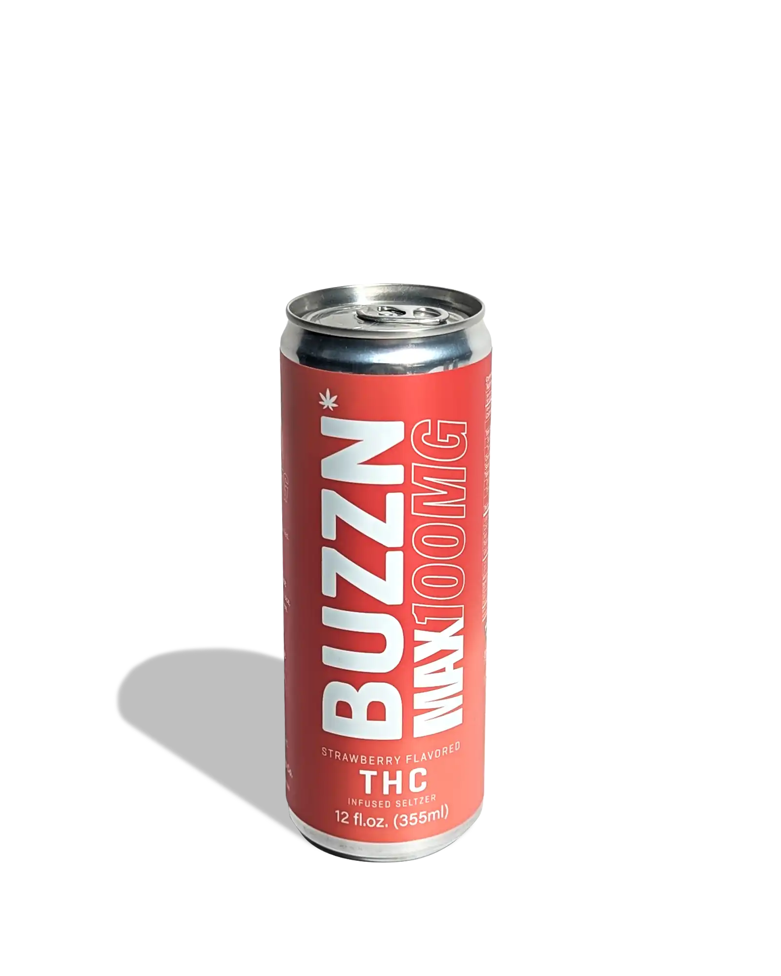 Buzzn Max Strawberry Seltzer 100mg, 1 of 2