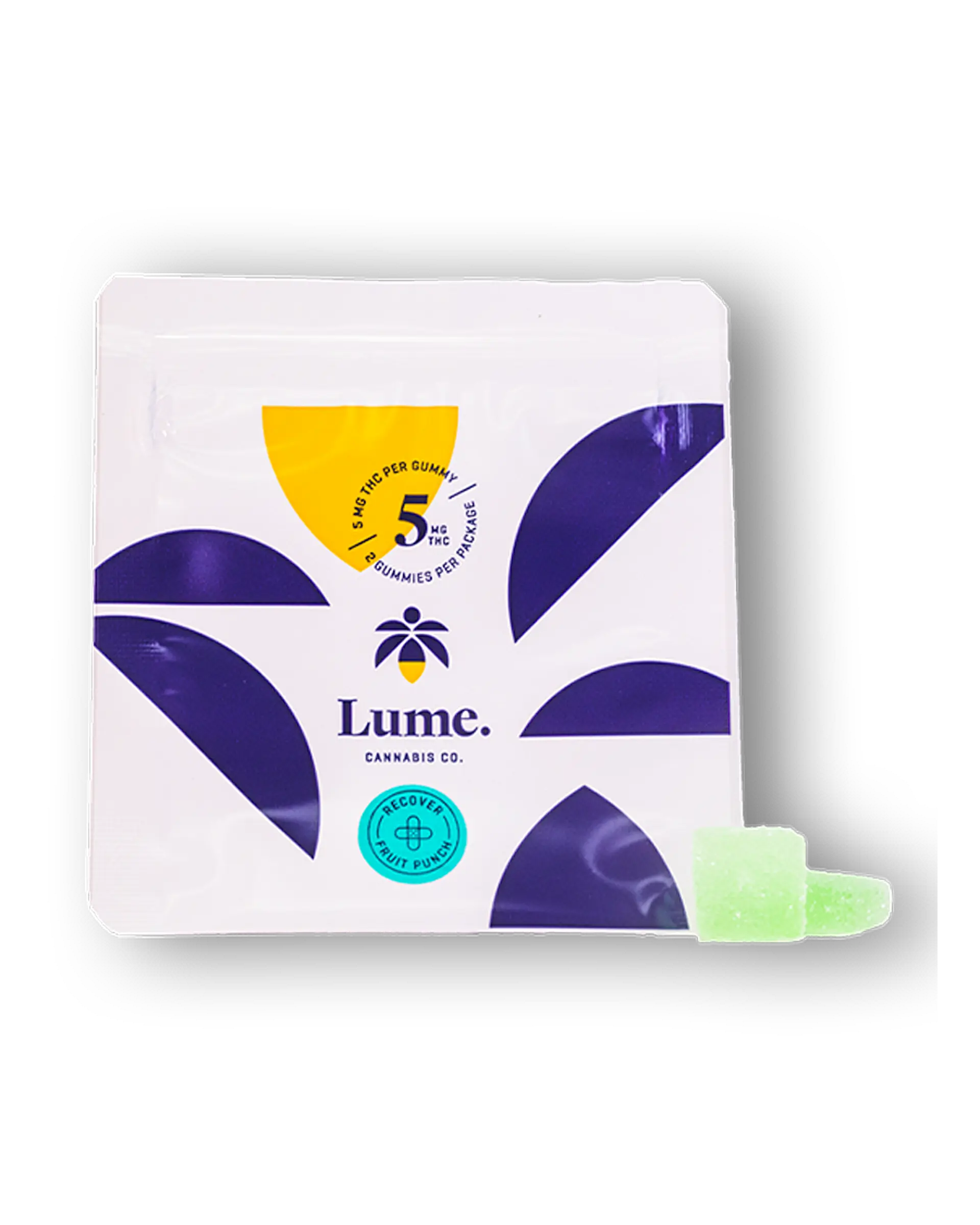 Recover - Fruit Punch Cbd:thc Gummies 2x5mg