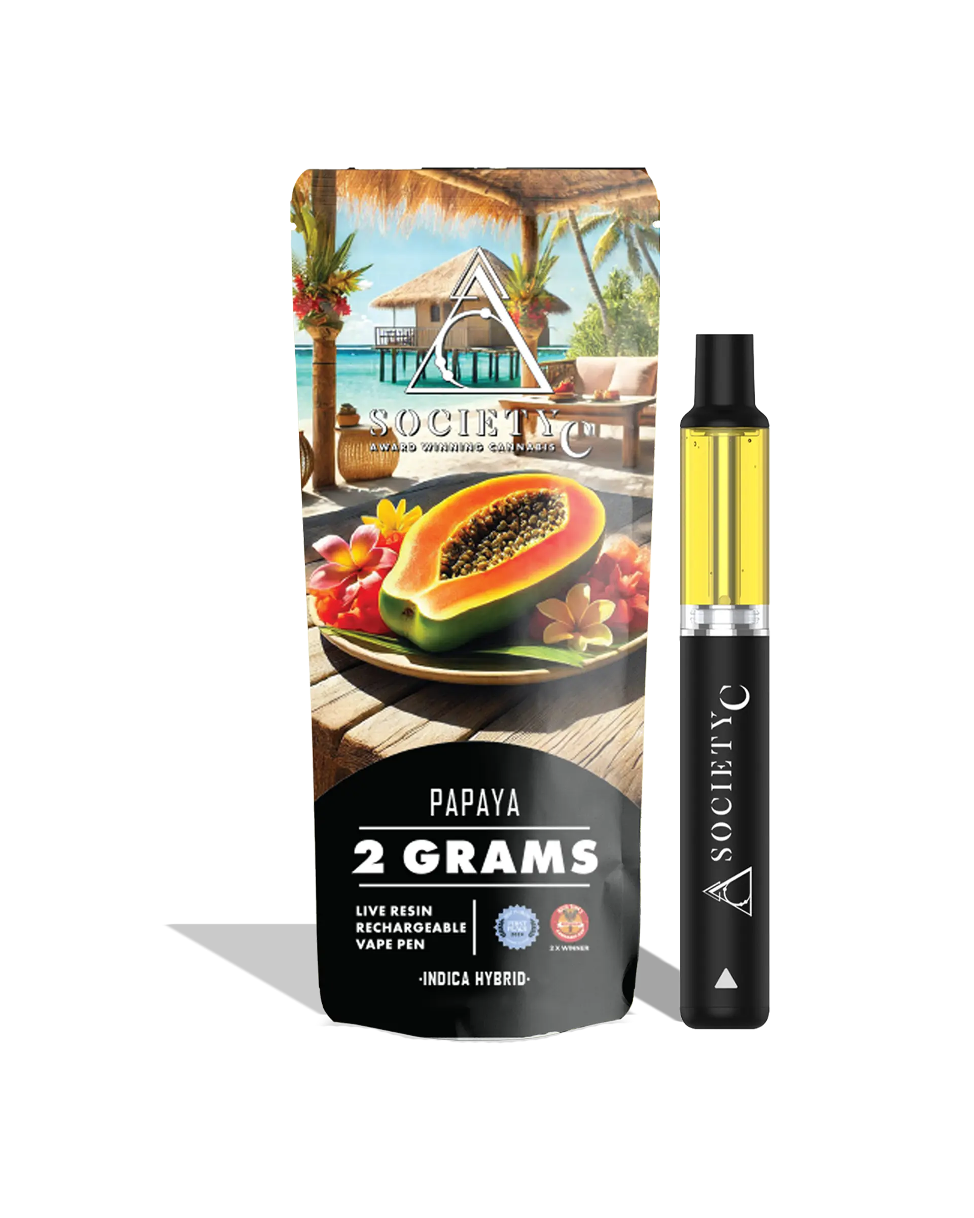 Papaya Live Resin Disposable Cart 2g