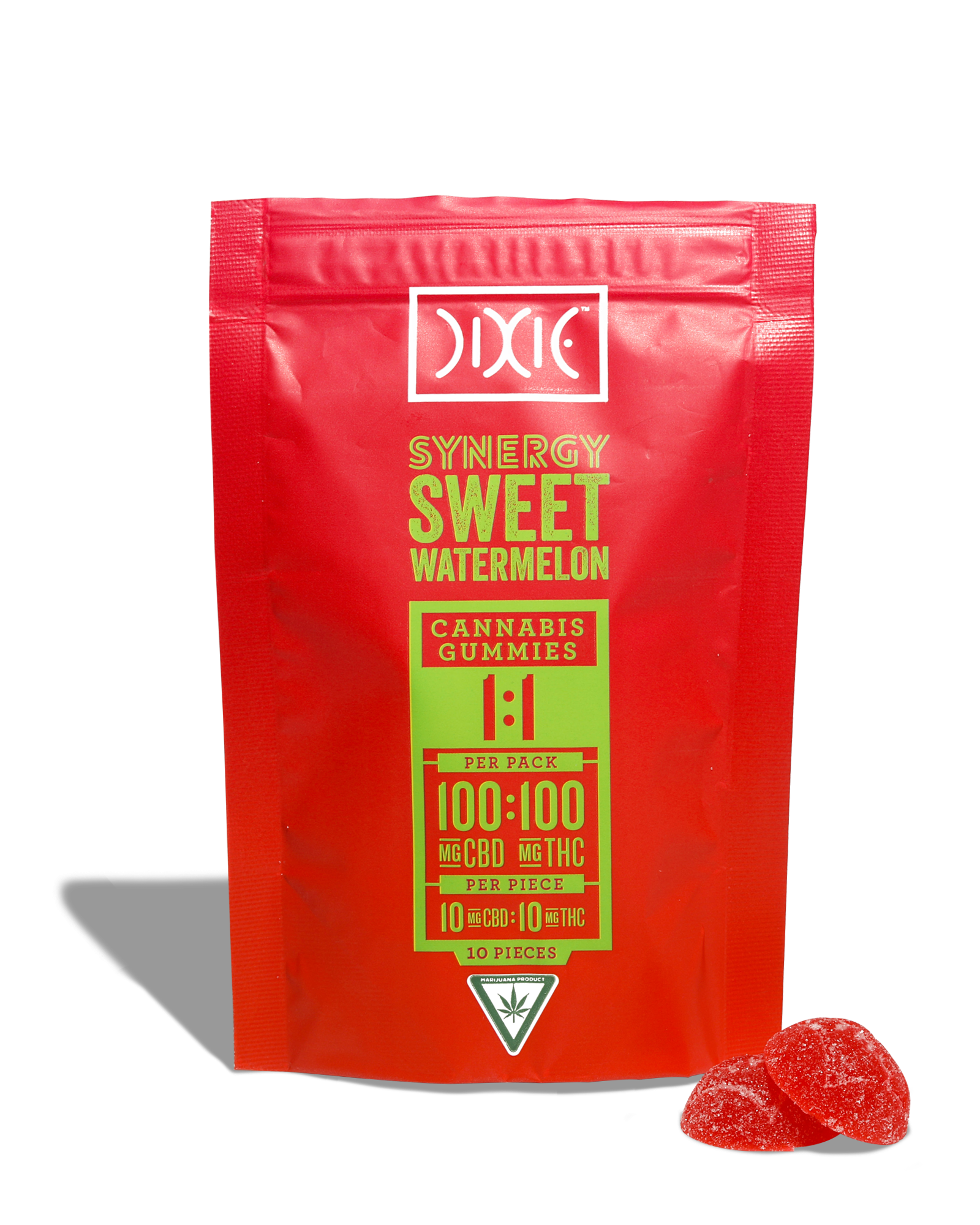 Sweet Watermelon 1:1 Gummies 10x10mg, 2 of 3