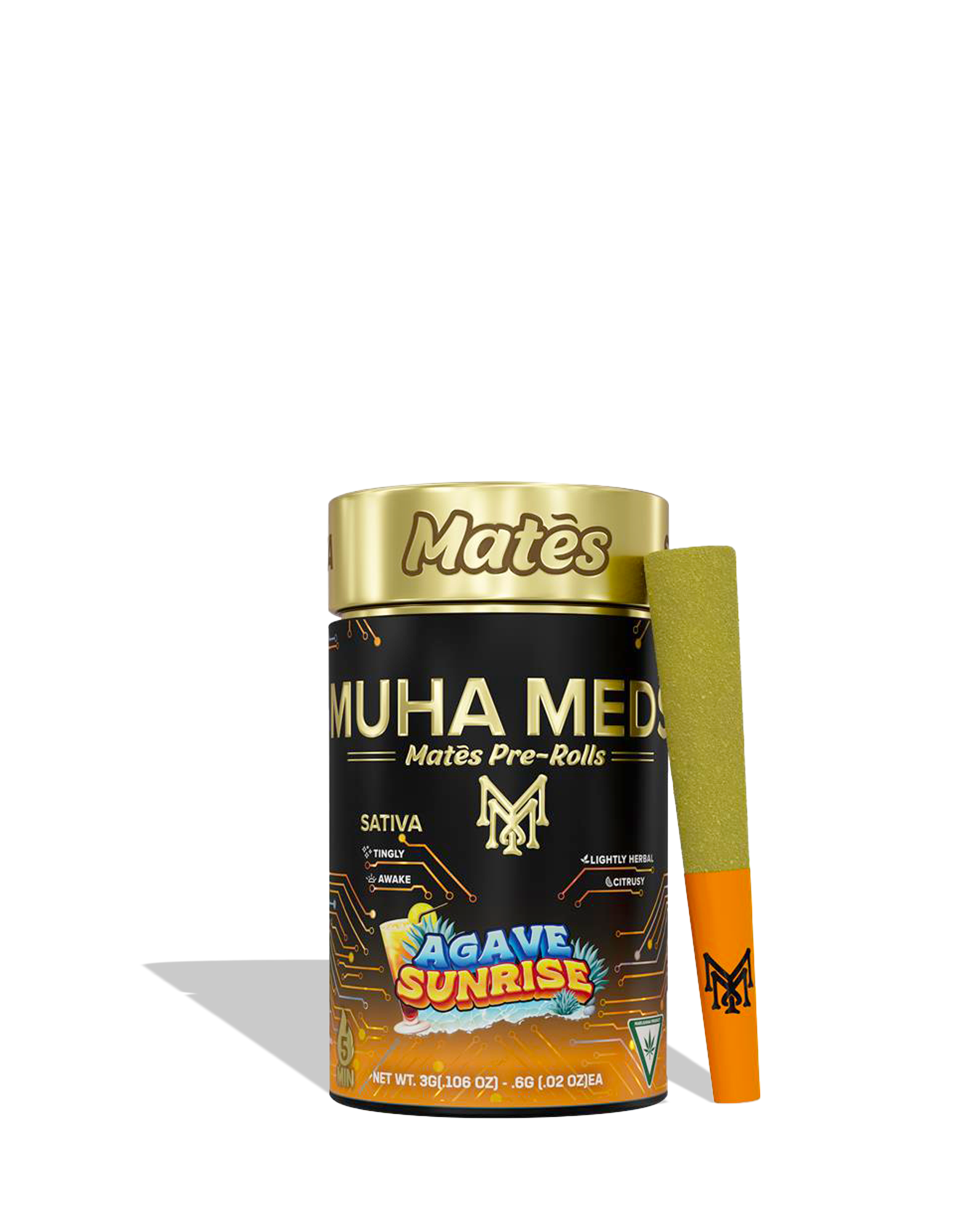Agave Sunrise Mates Infused Preroll 5-pack, 1 of 1