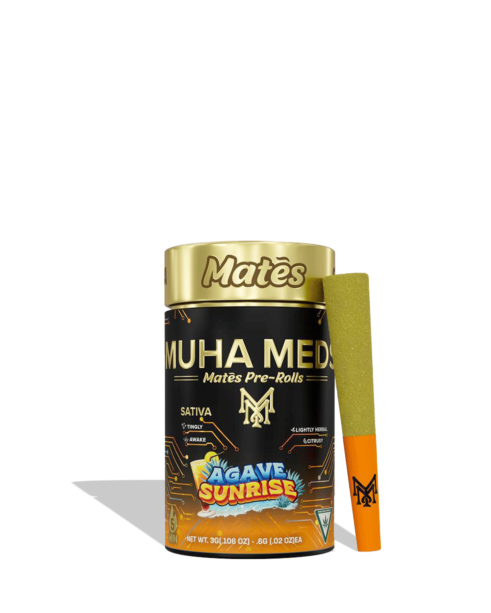 Agave Sunrise Mates Infused Preroll 5-pack