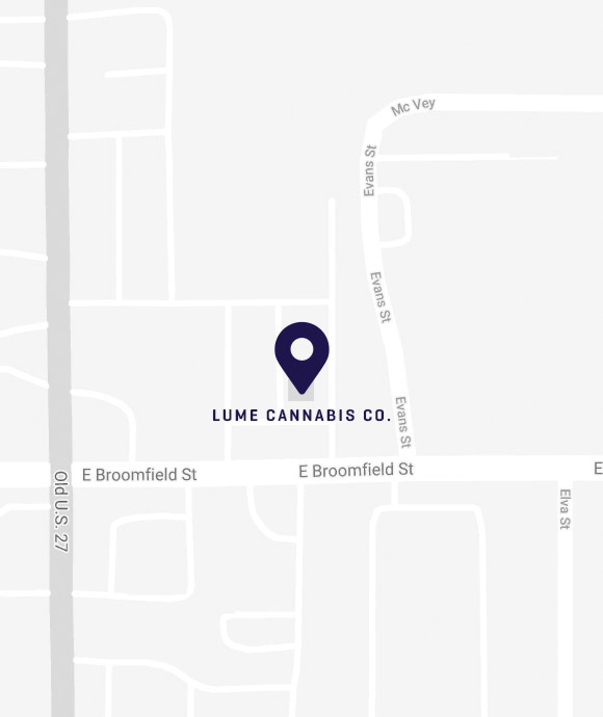 Location of Lume Cannabis Dispensary in Mt Pleasant (Broomfield), MI