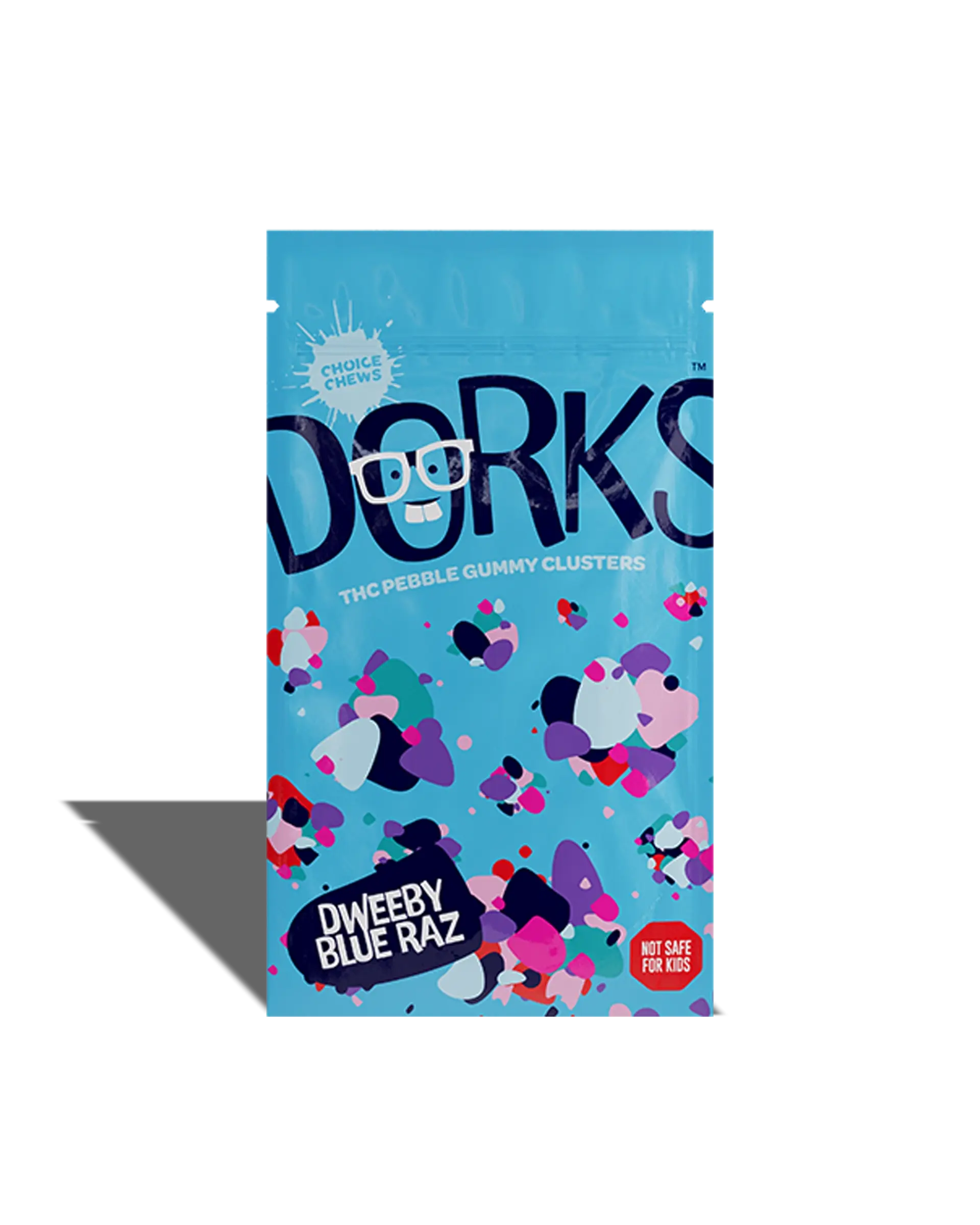 Dorks Dweeby Blue Raz Gummies 10x20mg