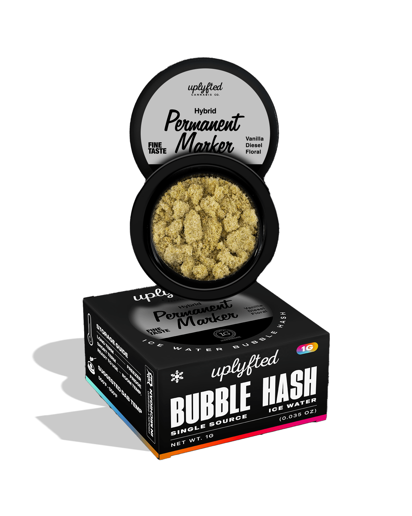 Permanent Marker Bubble Hash 1g