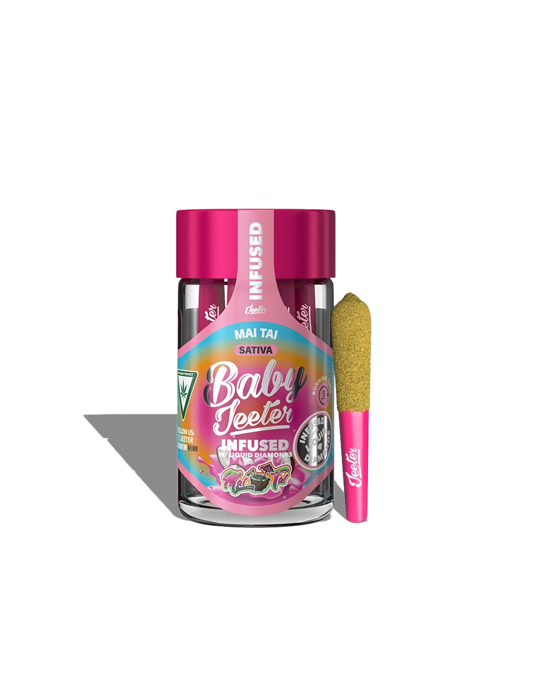 Baby Jeeter Mai Tai Infused Preroll 5-pack