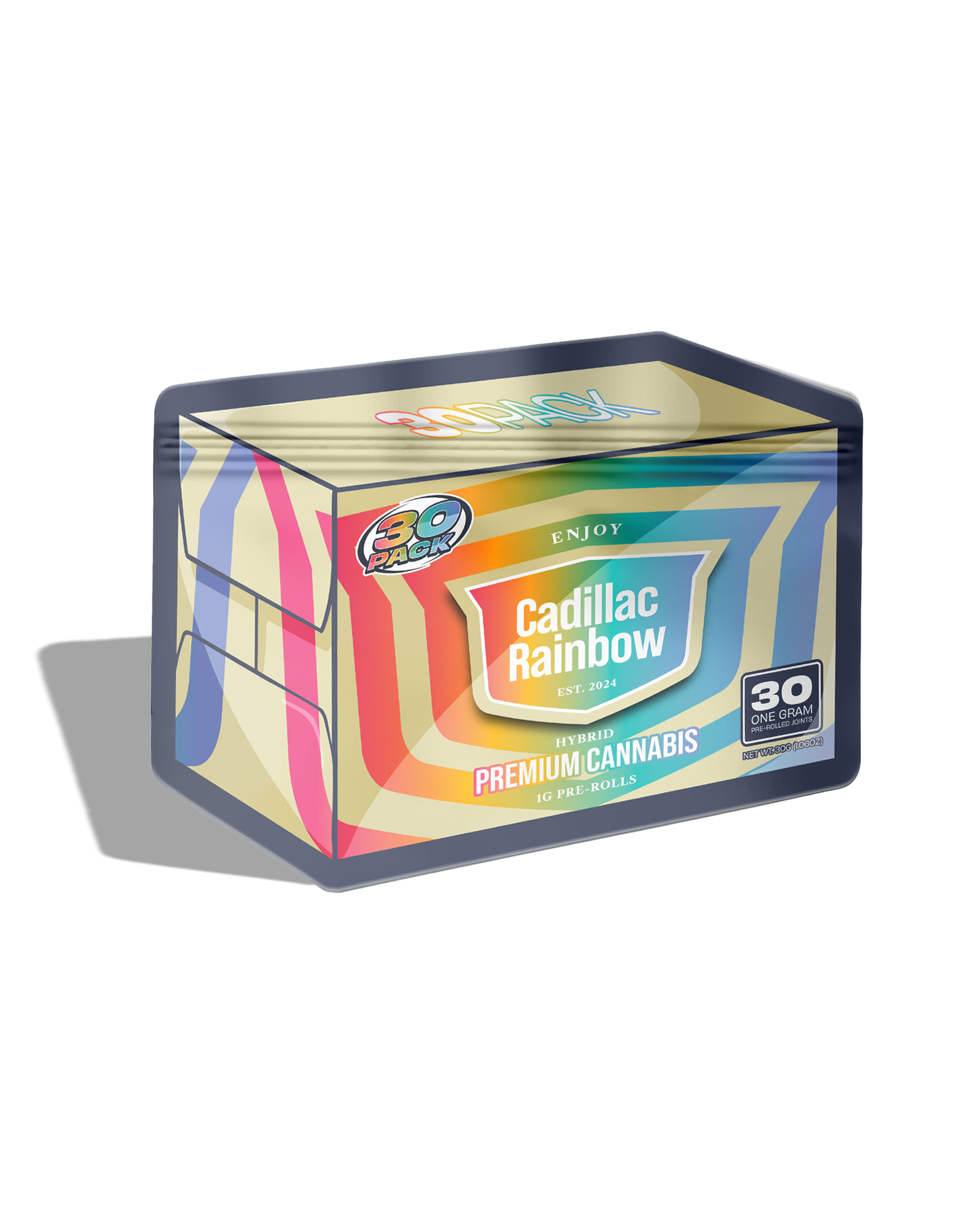 Cadillac Rainbow Preroll 30-pack, 1 of 1