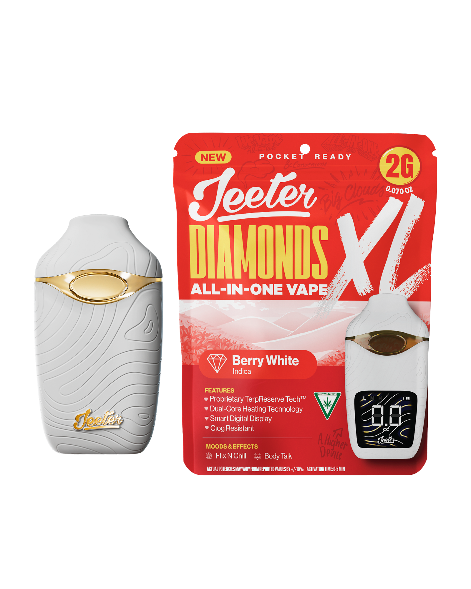 Berry White Disposable Cart 2g, 1 of 1
