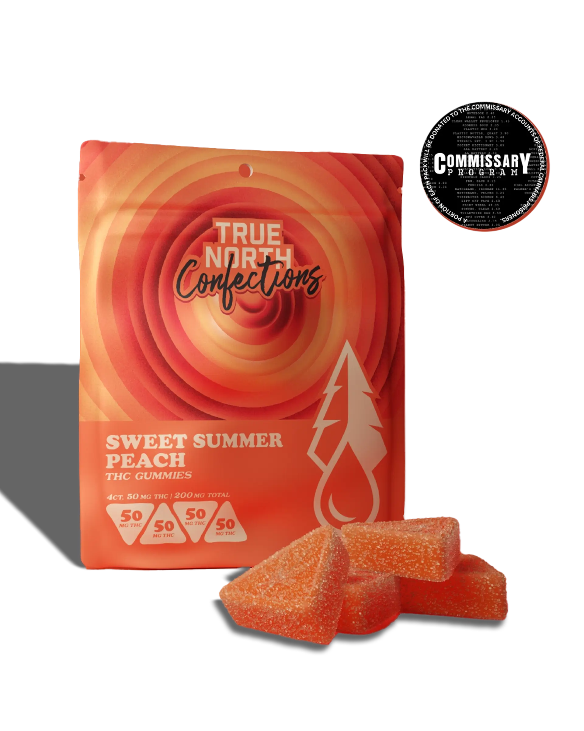 Sweet Summer Peach Gummies 4x50mg