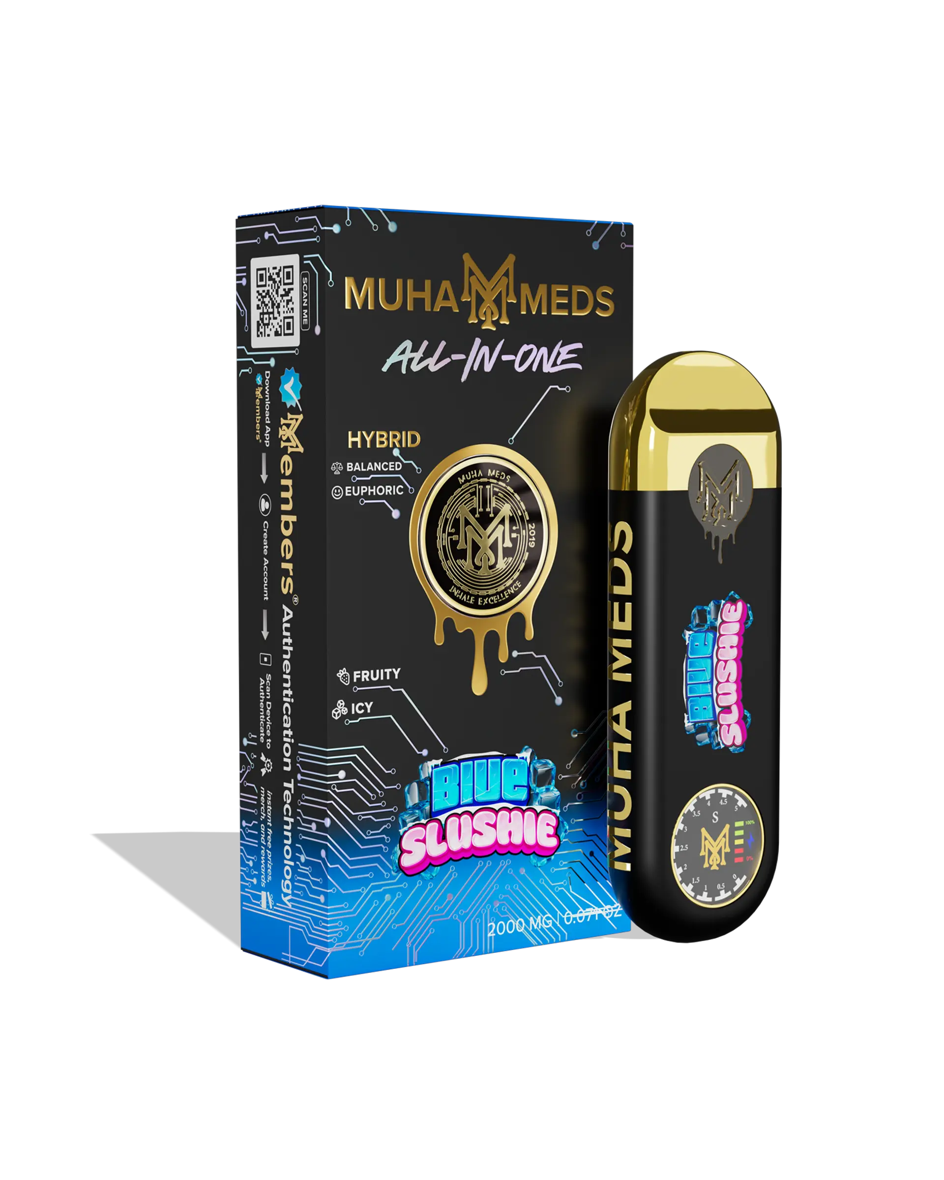 Blue Slushie Disposable Cart 2g