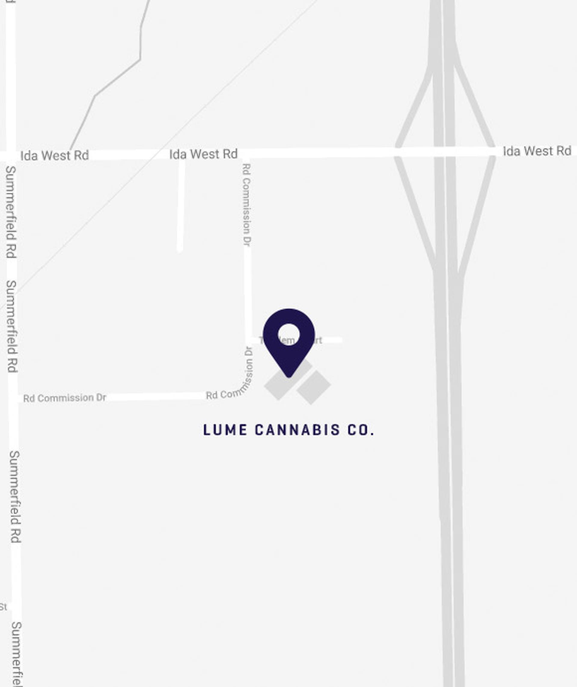 Location of Lume Cannabis Dispensary in Petersburg, MI
