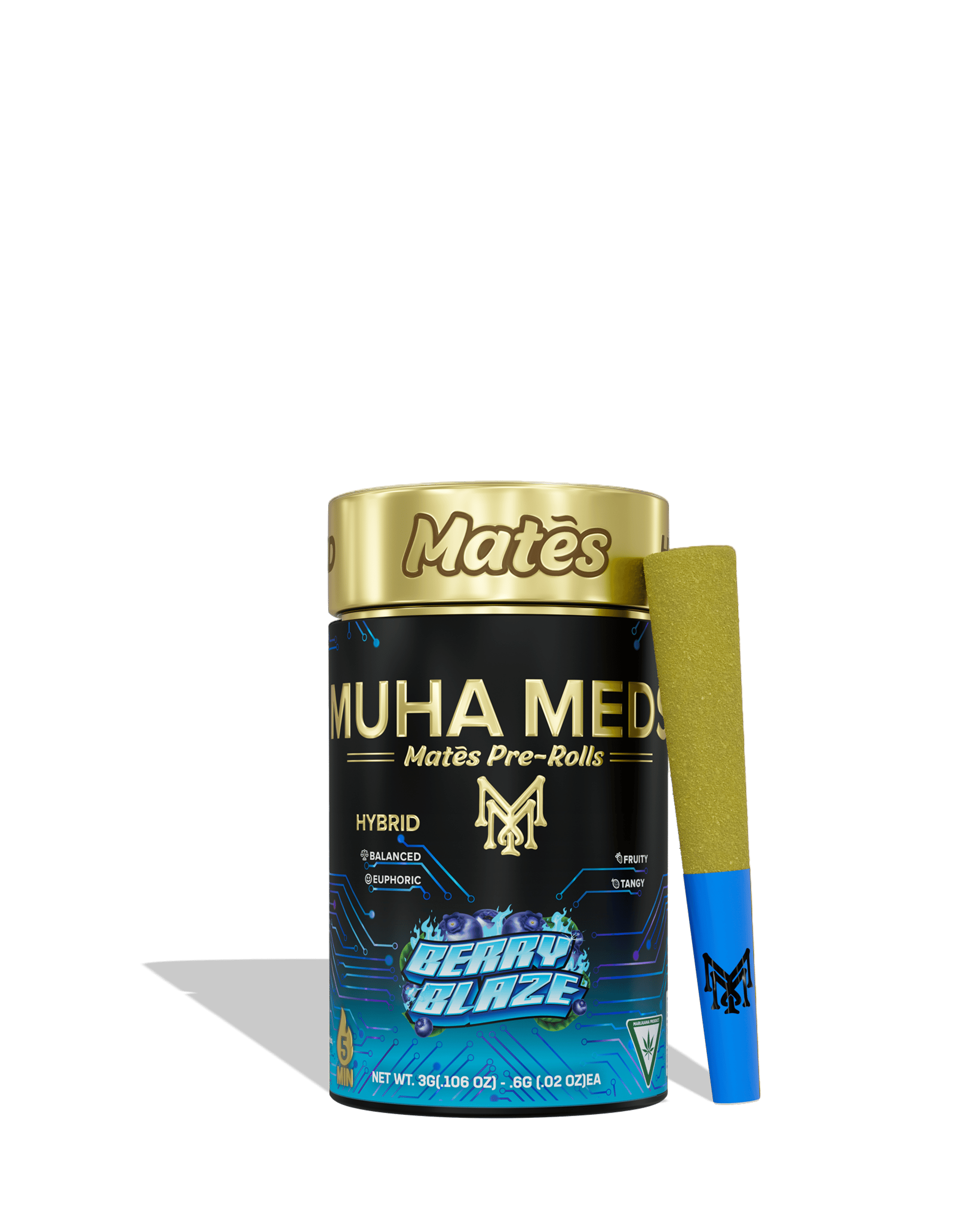 Berry Blaze Mates Infused Preroll 5-pack