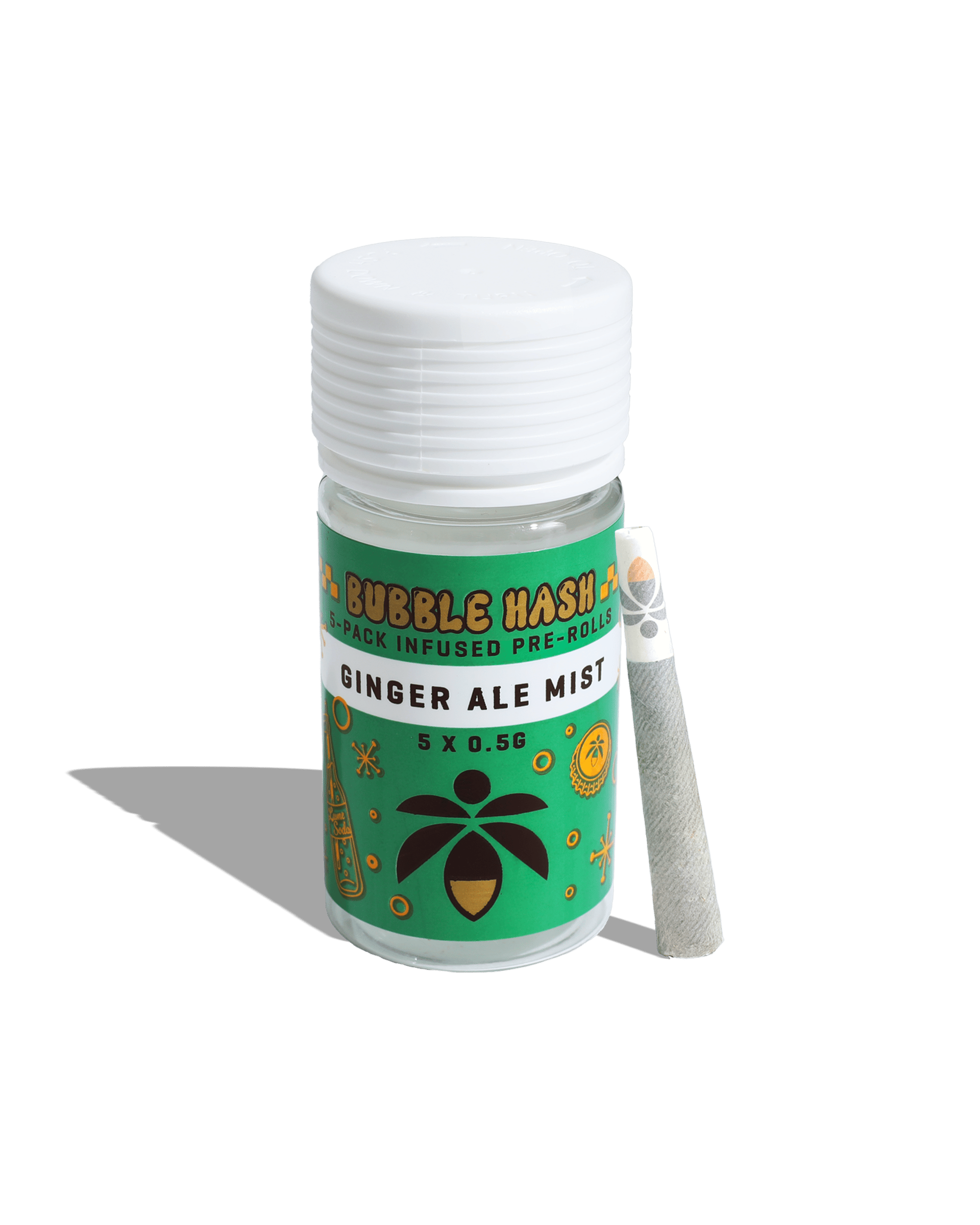 Ginger Ale Mist Bubble Hash Infused Preroll 5-pack