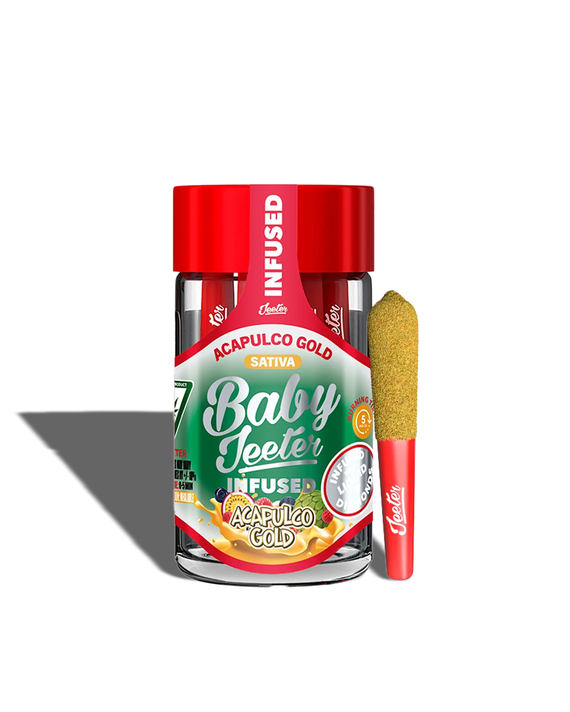 Baby Jeeter Acapulco Gold Infused Preroll 5-pack