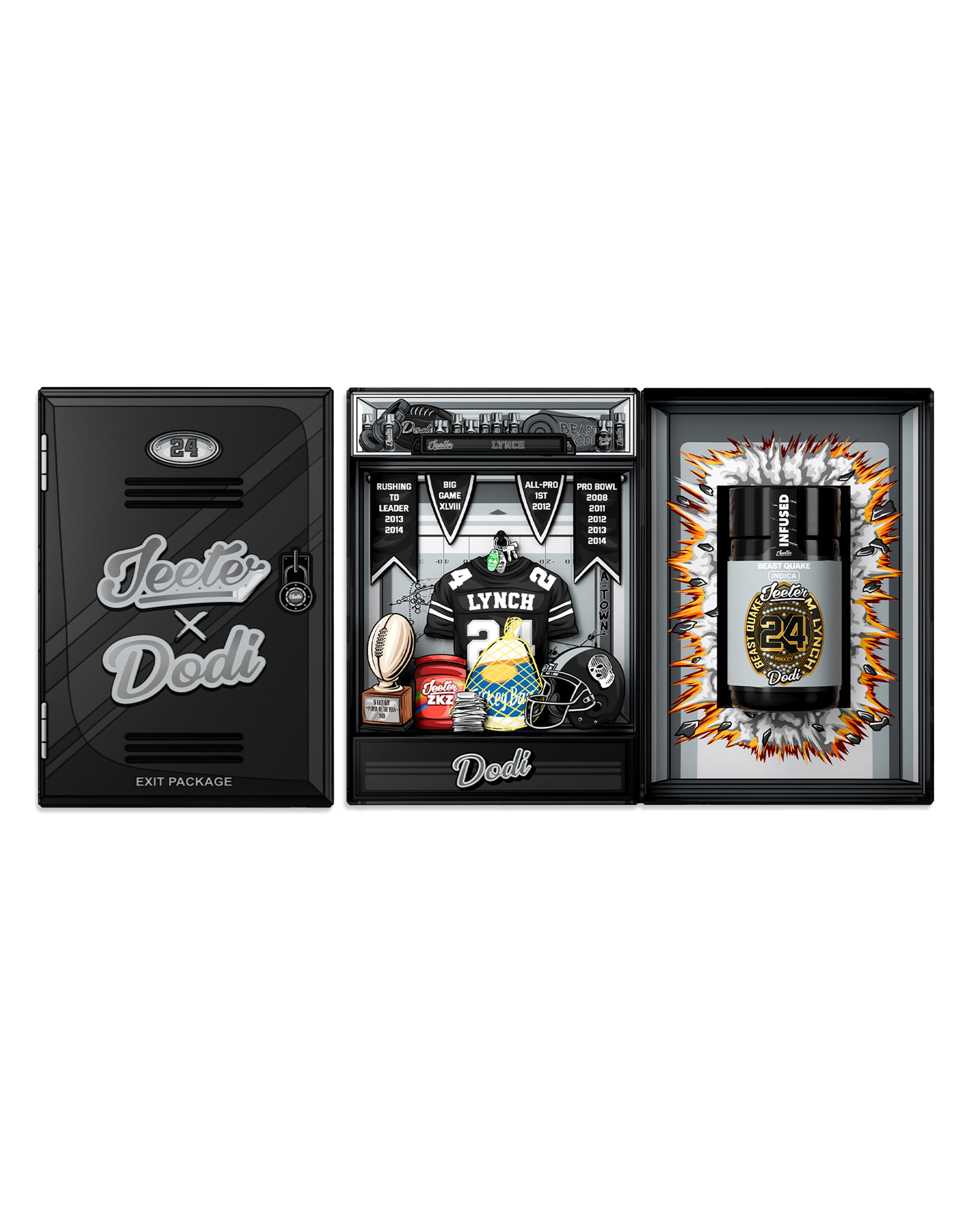 Gameday Limited Drop - Baby Jeeter Beast Quake Infused Preroll 5-pack, 1 of 1