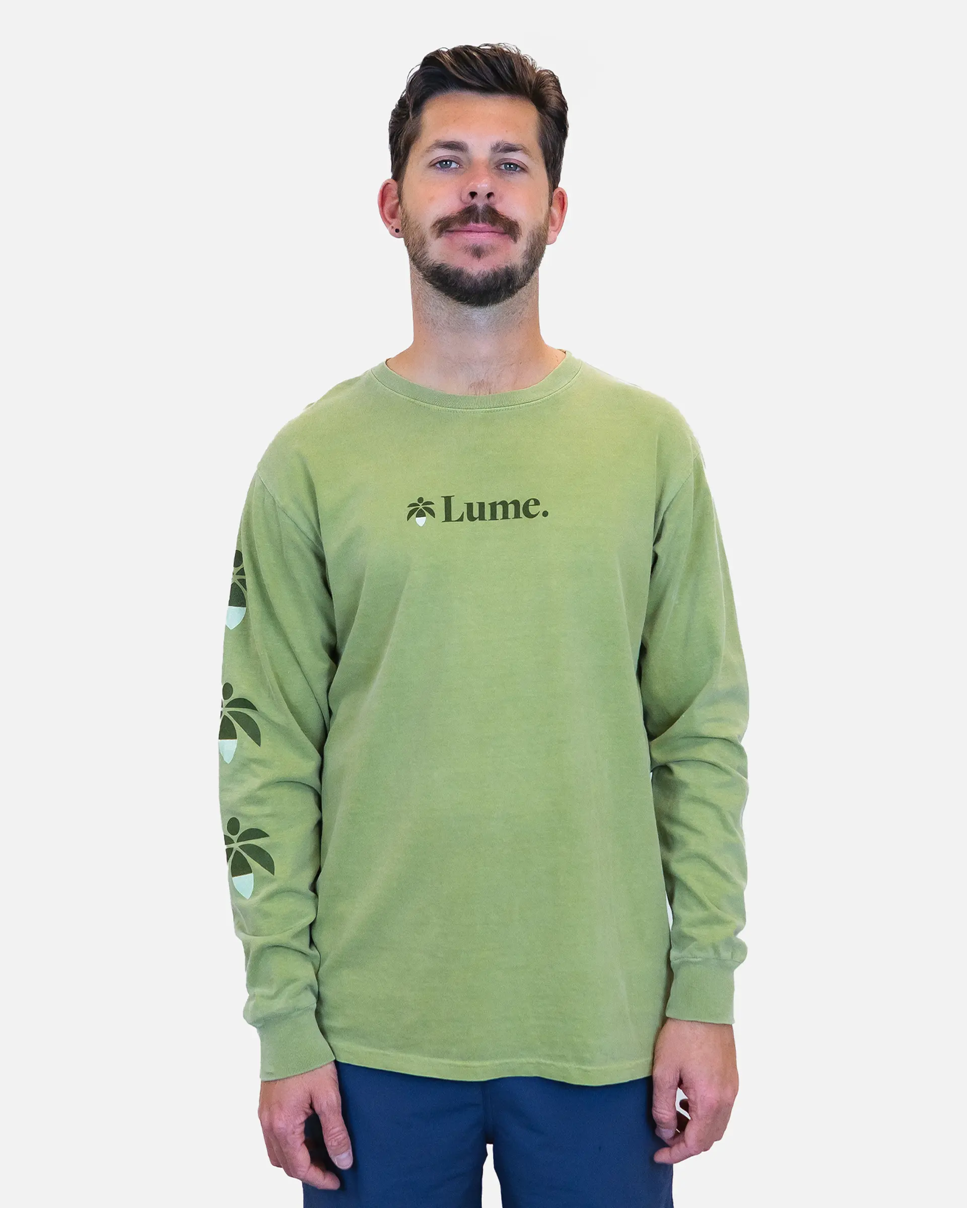 Lume Logo Long Sleeve T-shirt - Spinach (XL)