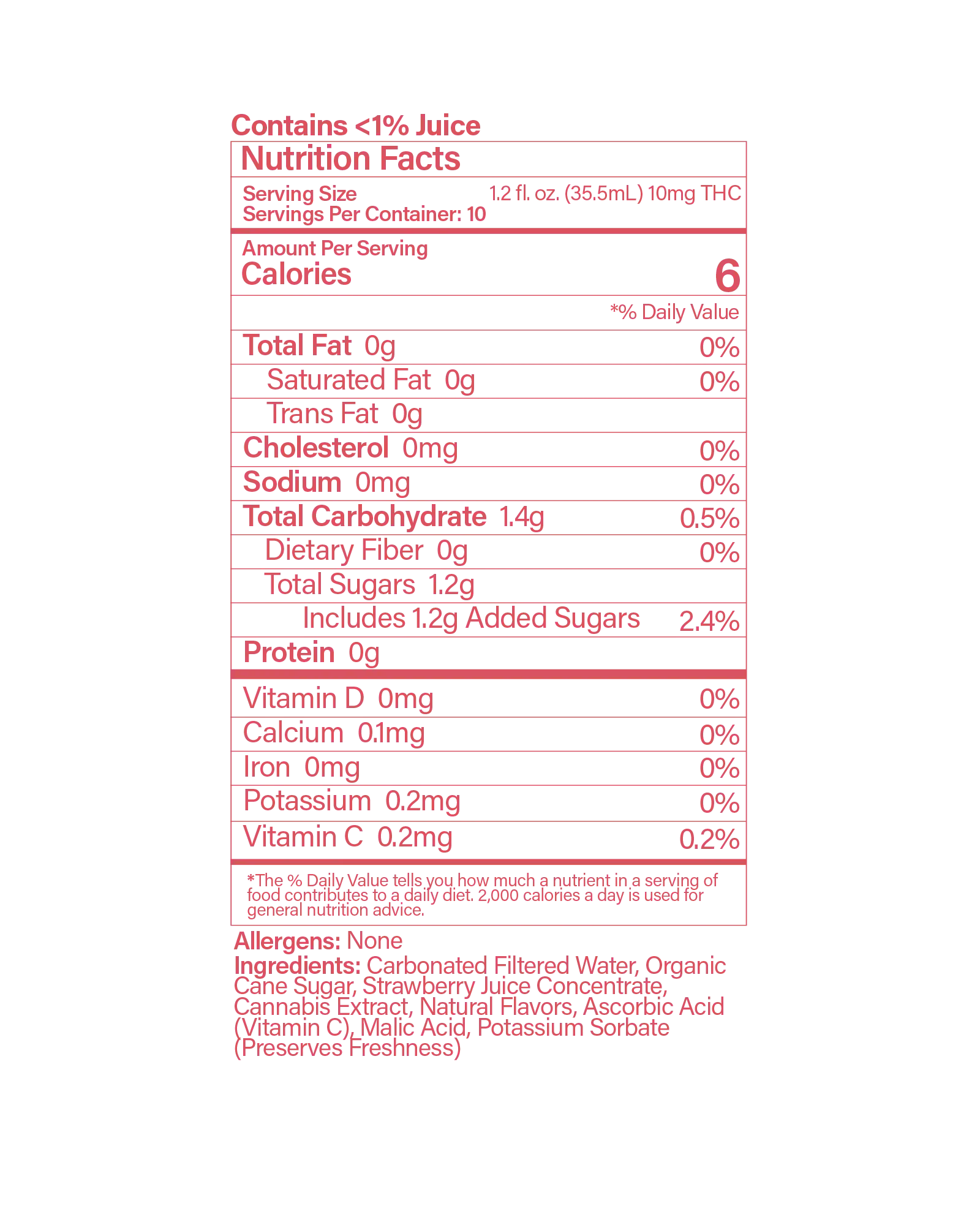 Buzzn Max Strawberry Seltzer 100mg, 2 of 2